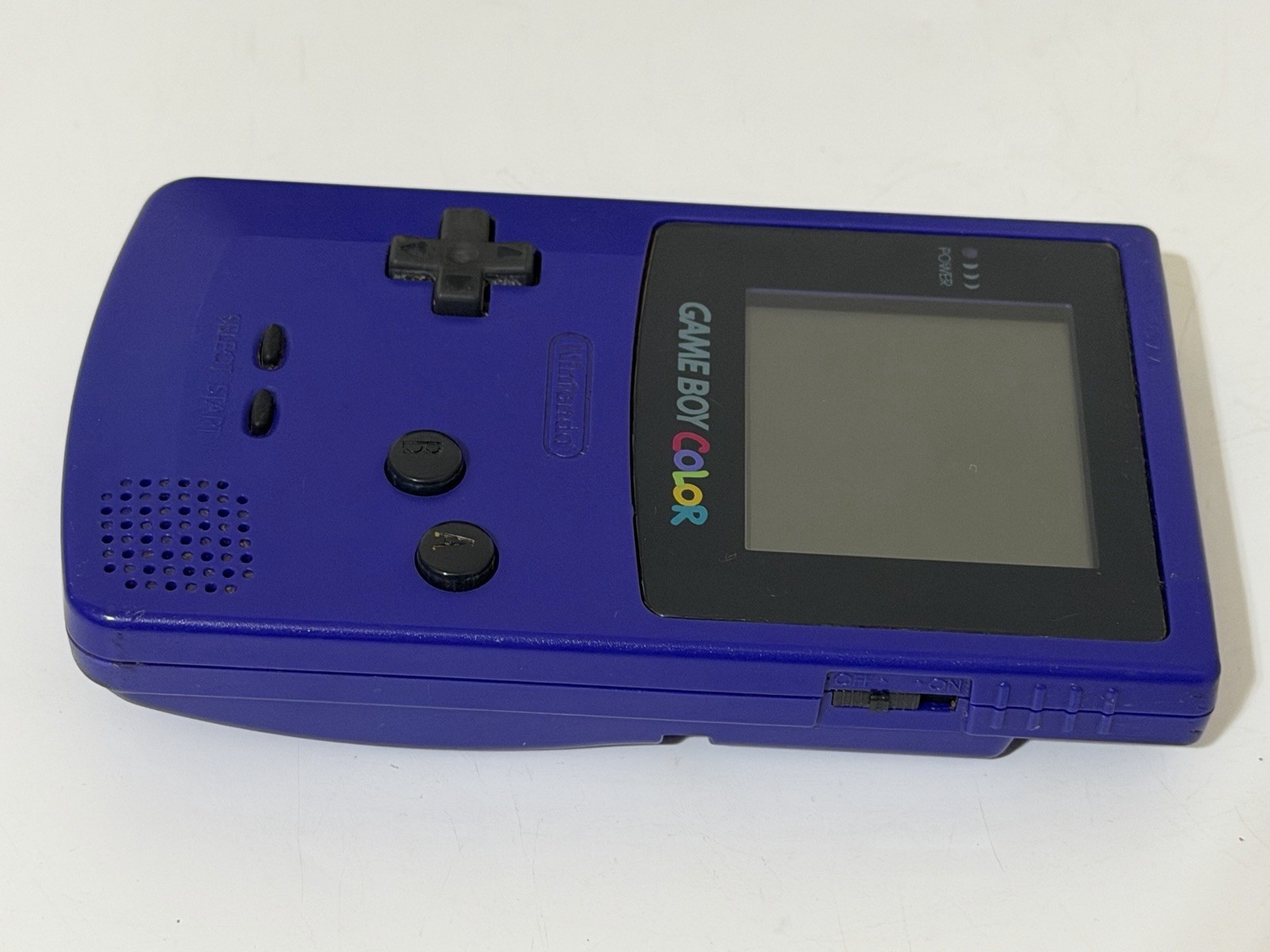 Vintage 1998 Nintendo Game Boy Color Pokémon Grape Console With Case