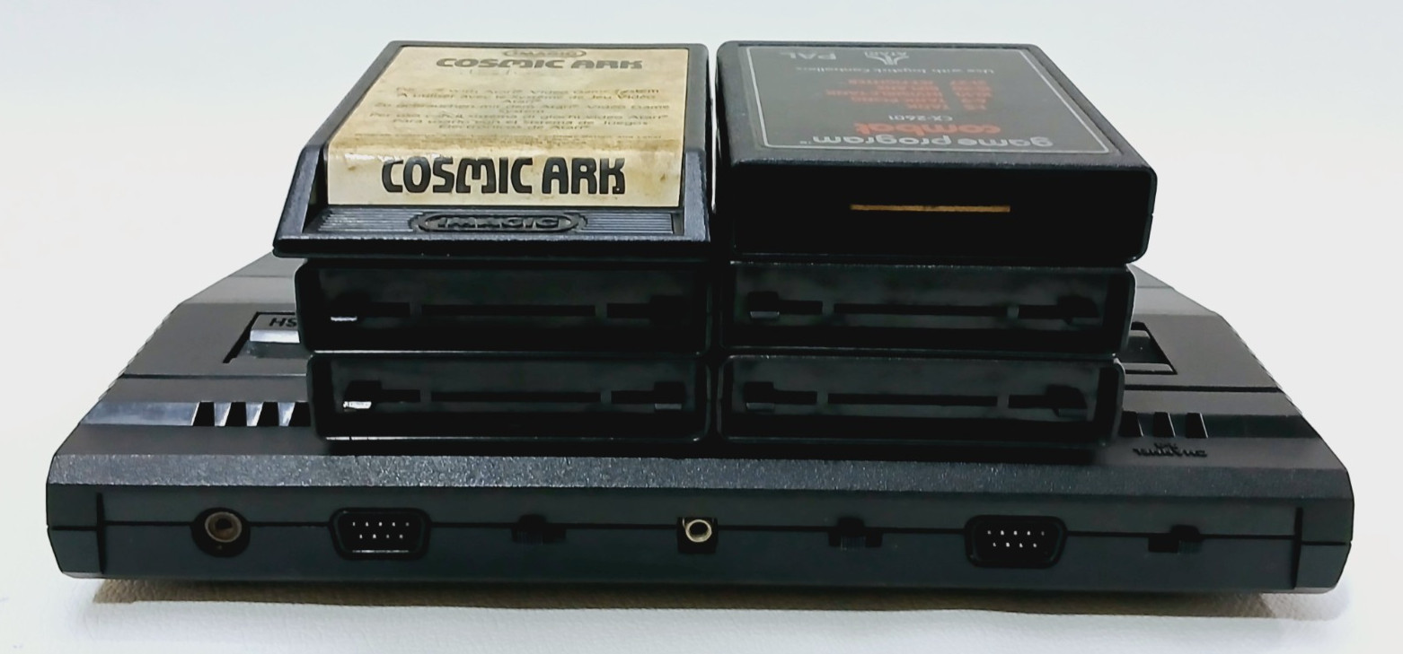 Atari Junior Jr 2600 Vader Black Strip Console with 6 Games. Read Description