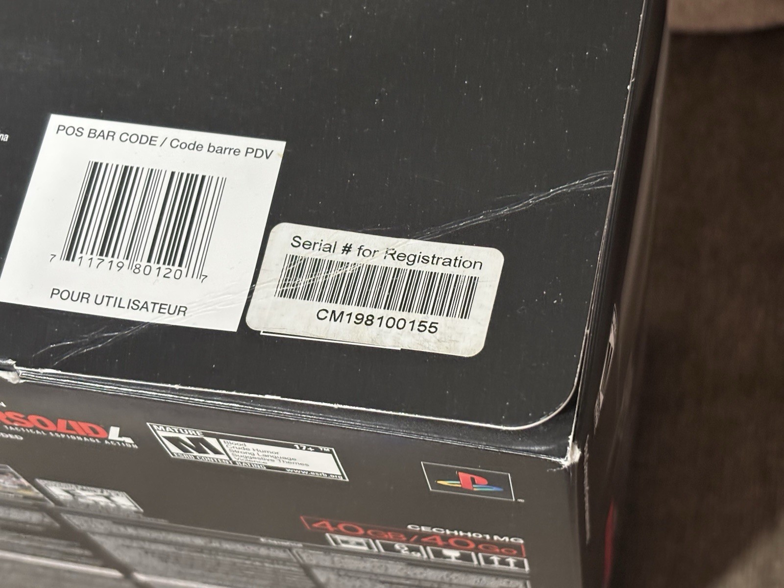 RARE Metal Gear Solid 4 PS3 Console Gunmetal Gray Konami Exclusive Limited Boxed