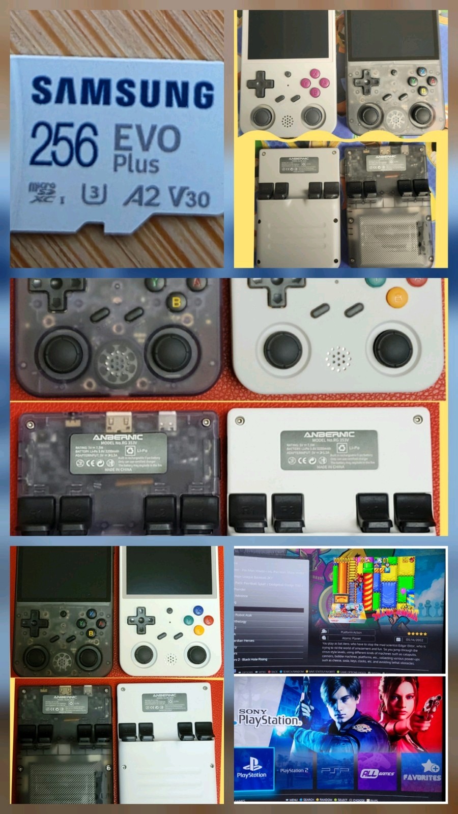 RG353V Retro Handheld Gaming Console Linux OS 256GB Custom plug&play system