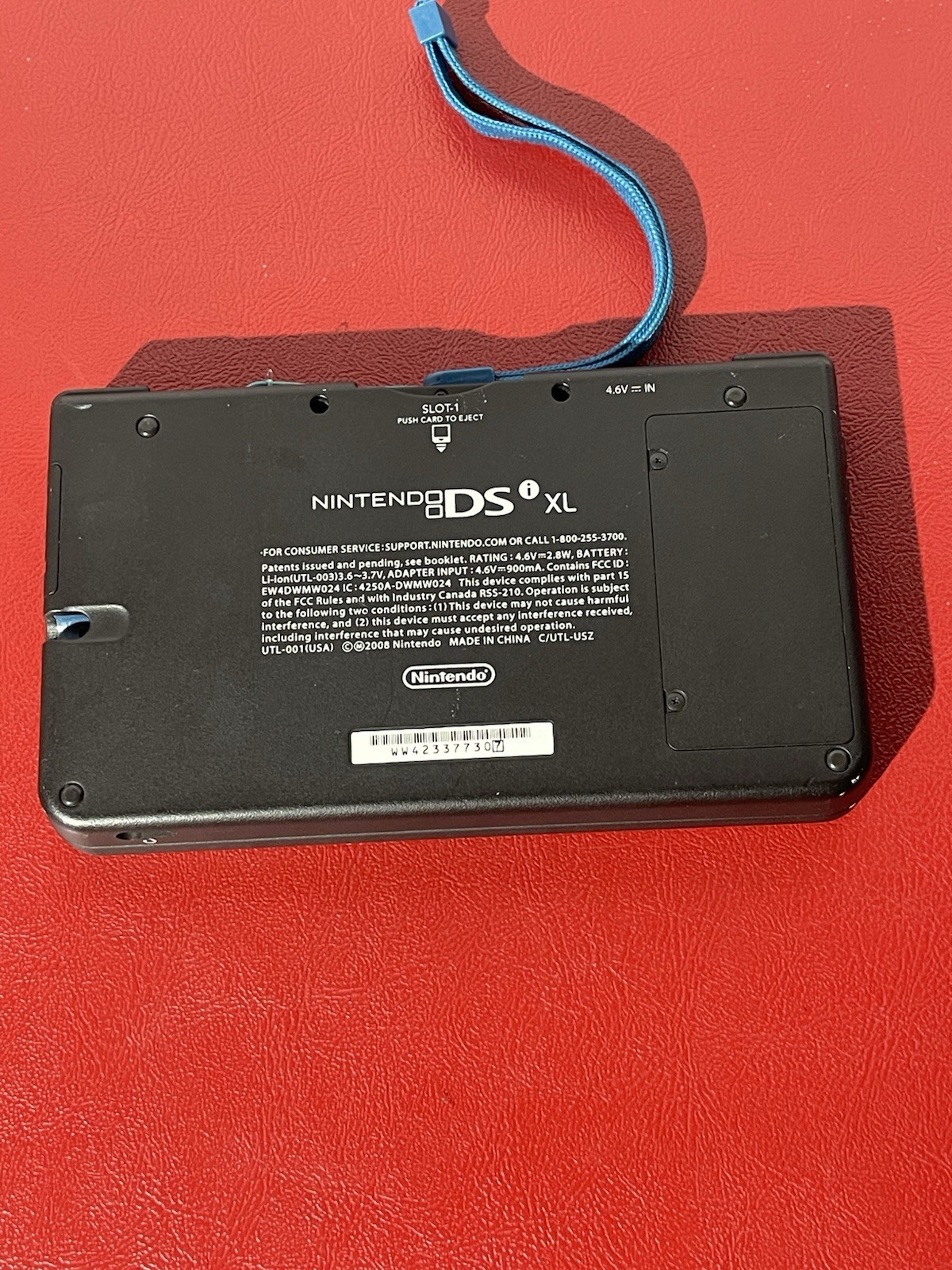 NINTENDO DSI XL BLUE FOR PARTS OR REPAIR NOT WORKING CRACKED SCREEN