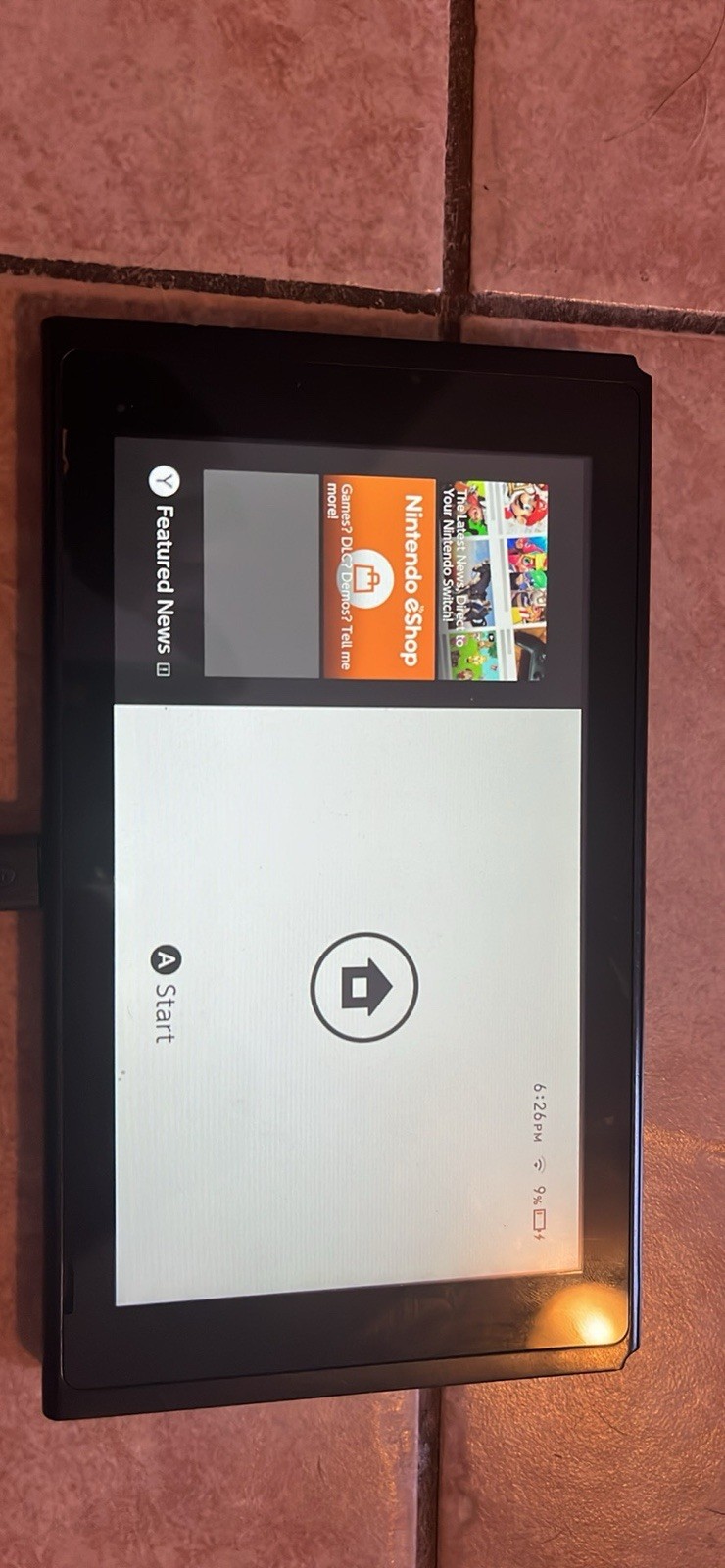 Nintendo Switch Tablet Only Black/Green Shell 32GB Wi-Fi USB-C HAC-001