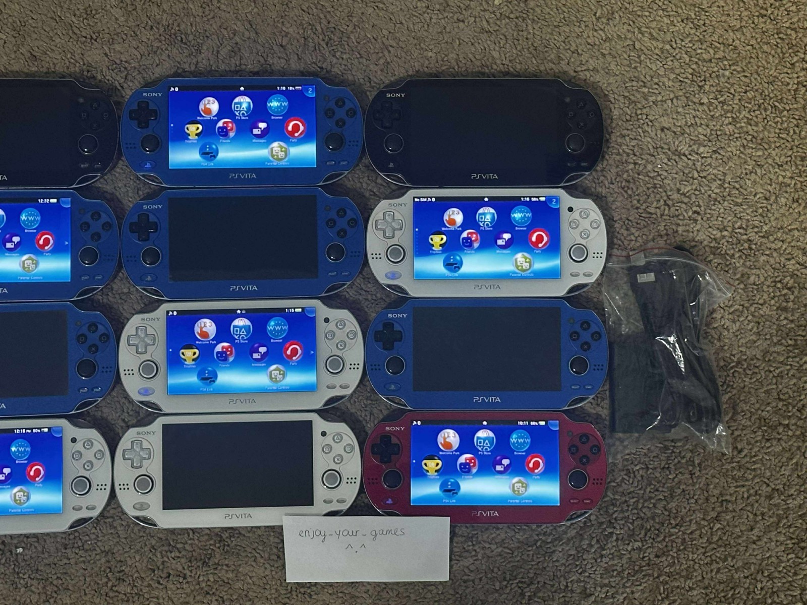 Sony PlayStation PS Vita OLED PCH-1000 | Pick Color | Charger – SHIP IN 1-DAY