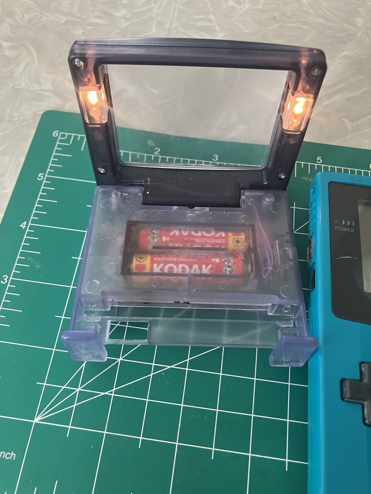 GameBoy Color Blue Console Nintendo Japan With Light Tested Working