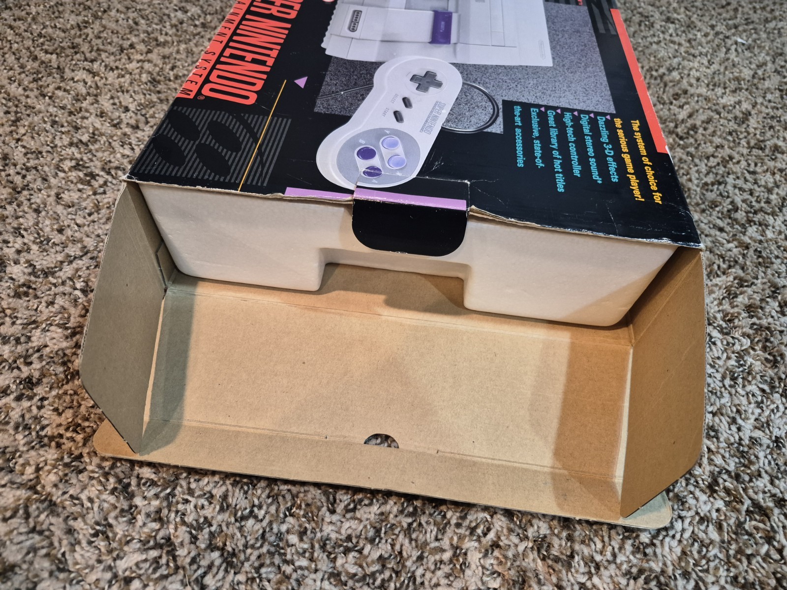 Super Nintendo SNES Console CONTROL SET CIB Complete in Box BARELY USED!
