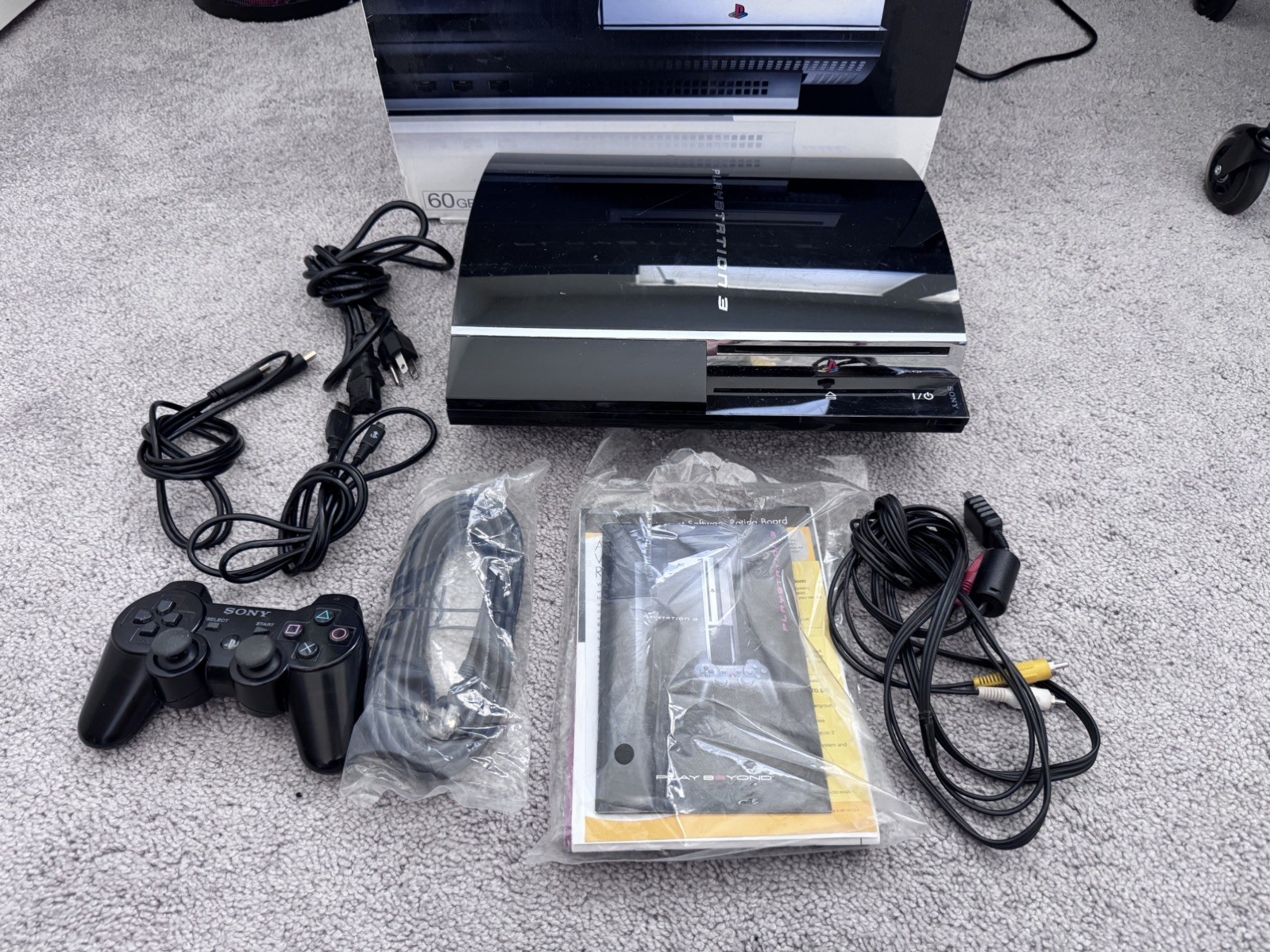 PlayStation 3 Backwards Compatible PS3 CECHA01 60GB Original Box & Packing