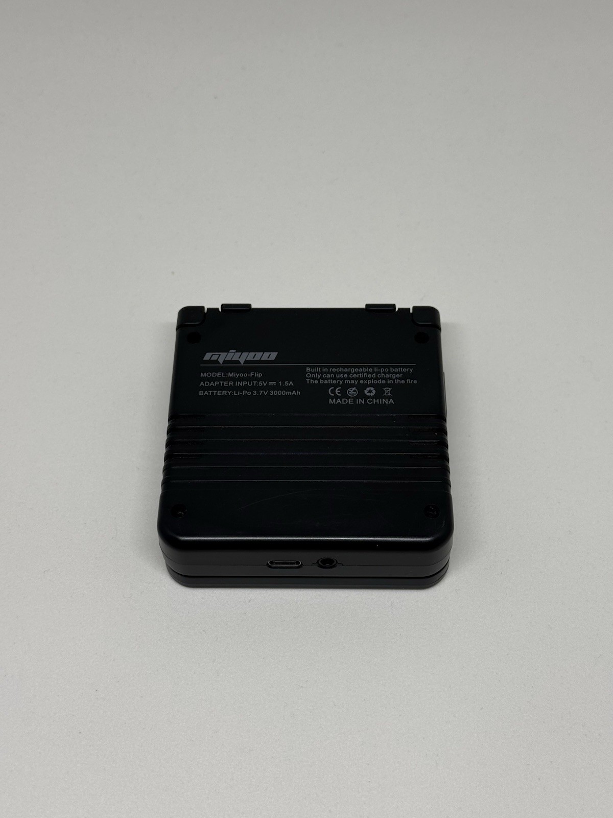 Black Miyoo Flip V1 Retro Handheld (Basic SD Card Included)
