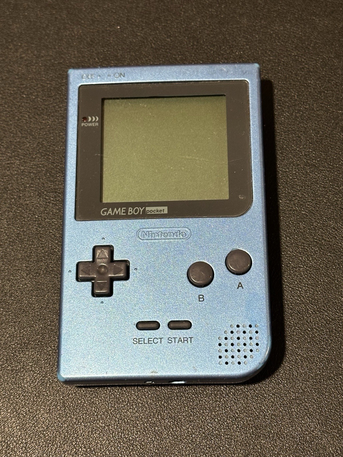 Nintendo Game Boy Pocket Ice Blue MGB-001 Handheld Console with Battery Cover