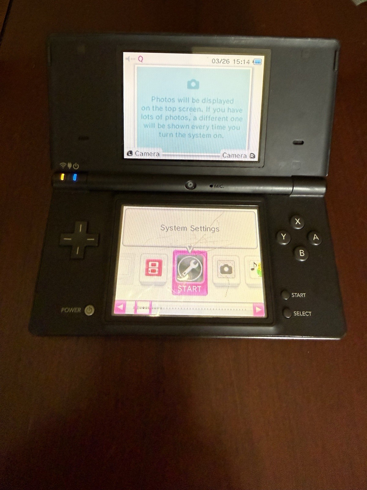 Nintendo DS DSI TWL-001 Handheld Console System Black TESTED Working /Charger