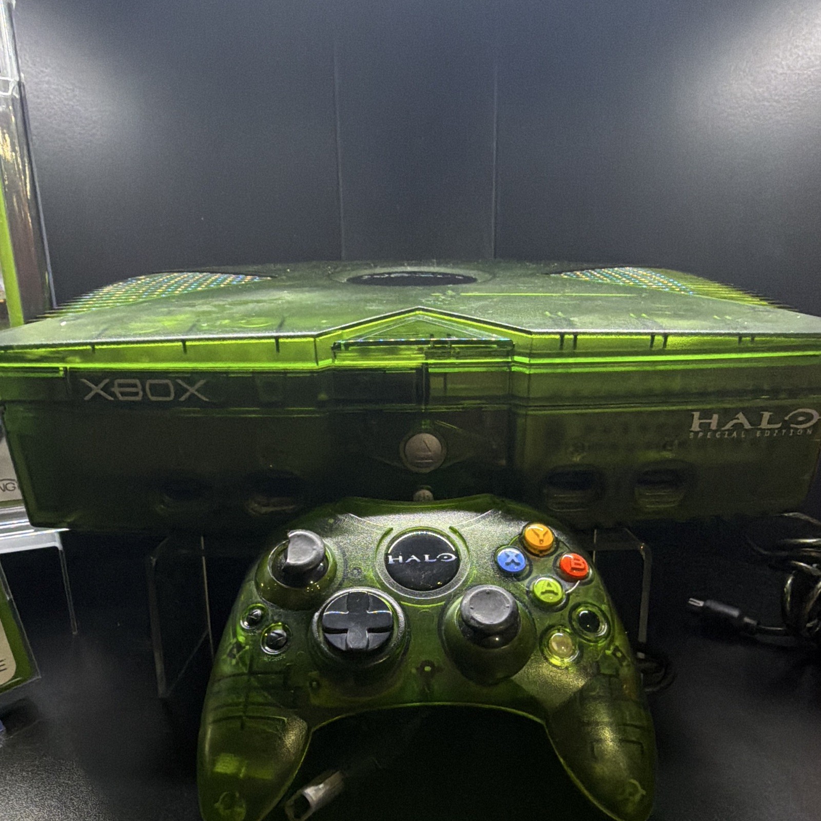 Microsoft Xbox Halo Special Edition Limited Edition Green Console w/ Controller