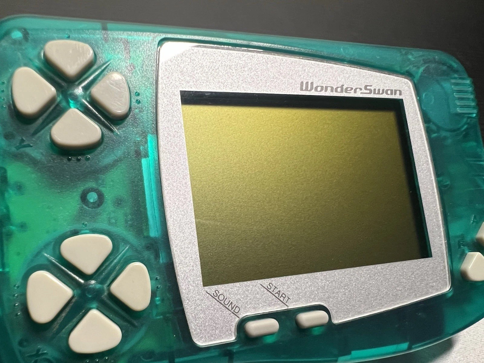 Bandai WonderSwan Clear Green Handheld Working US Seller