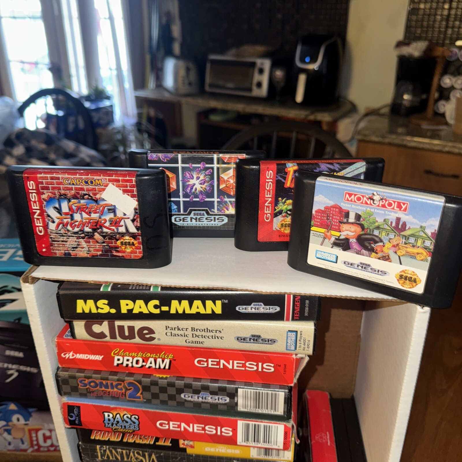 SEGA Genesis Model 3 Core Boxed System Bundle 26 Games Sonic2 Joe & Mac ++++