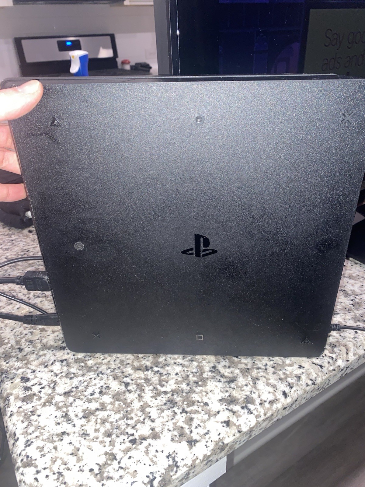 Sony PlayStation 4 Slim 500GB Console CUH-2215A Tested W/ Gold Controller/Games