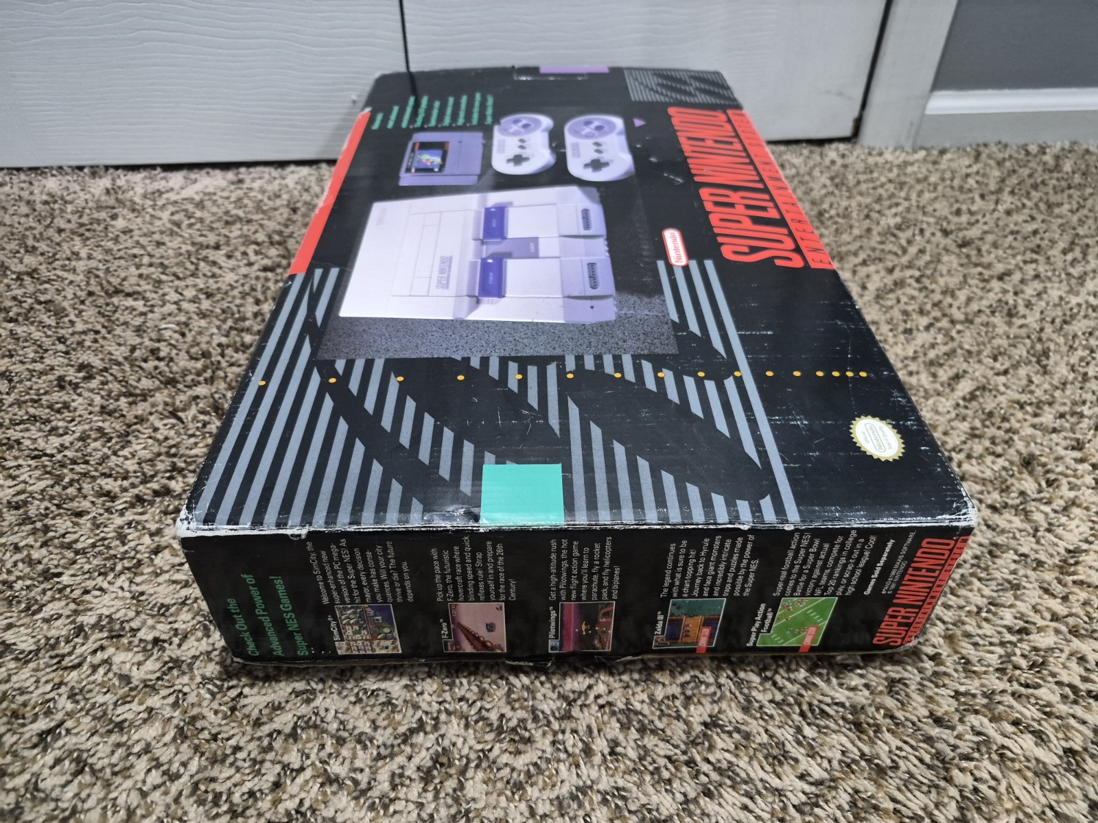 Super Nintendo SNES Console MARIO WORLD SET CIB Complete Box NICE SHAPE!