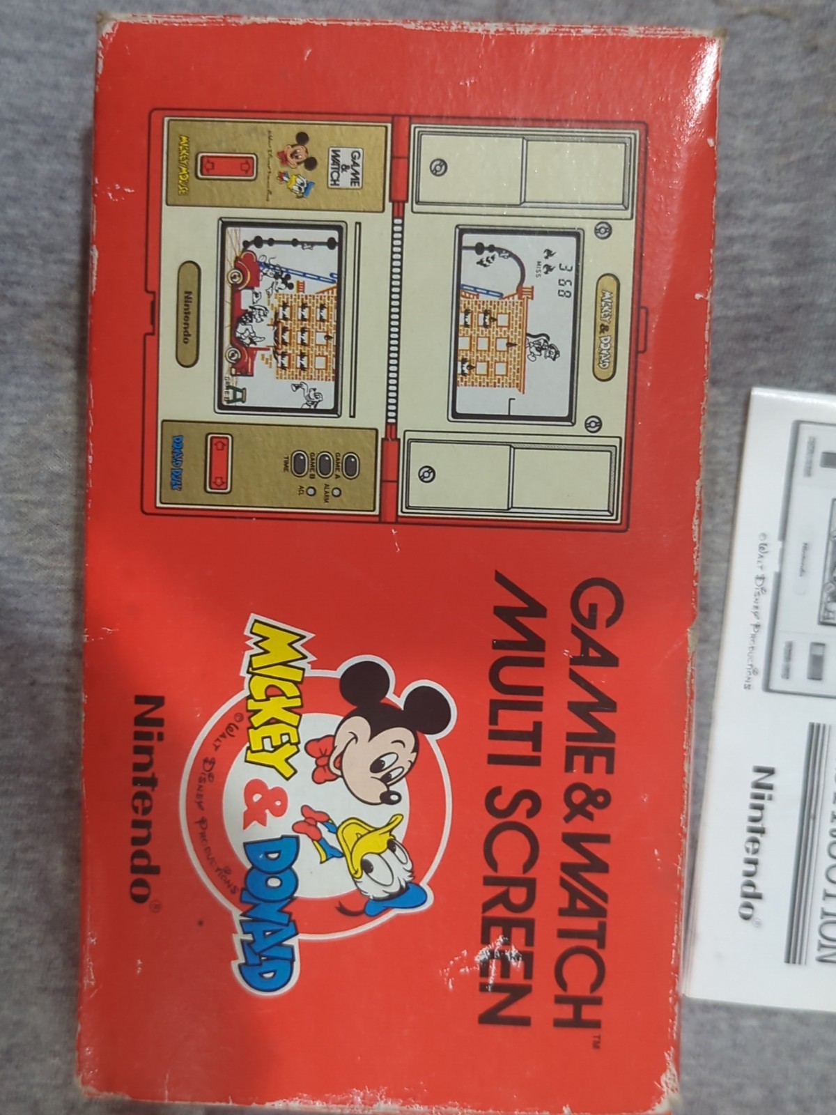 Nintendo Game & Watch MICKEY & DONALD DM-53 Multi Screen 1982 Box And Directions