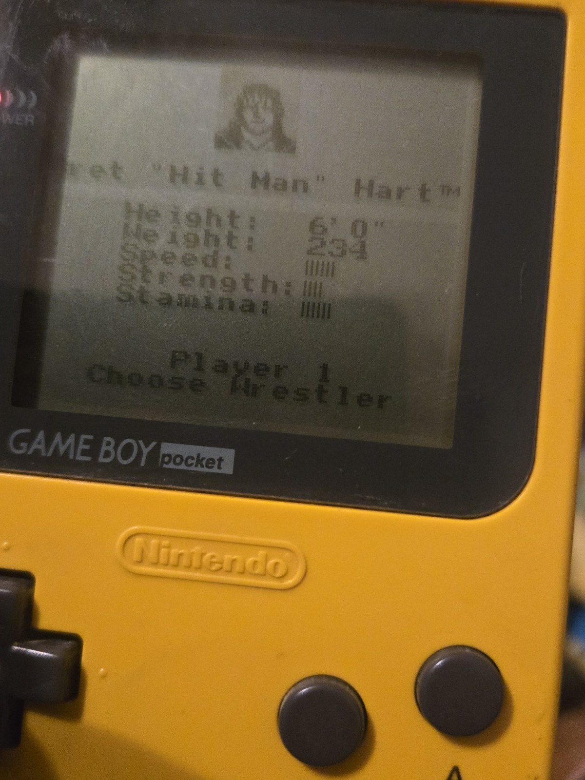 Nintendo Game Boy Pocket Yellow MGB-001 Console Tested Working Screen Line