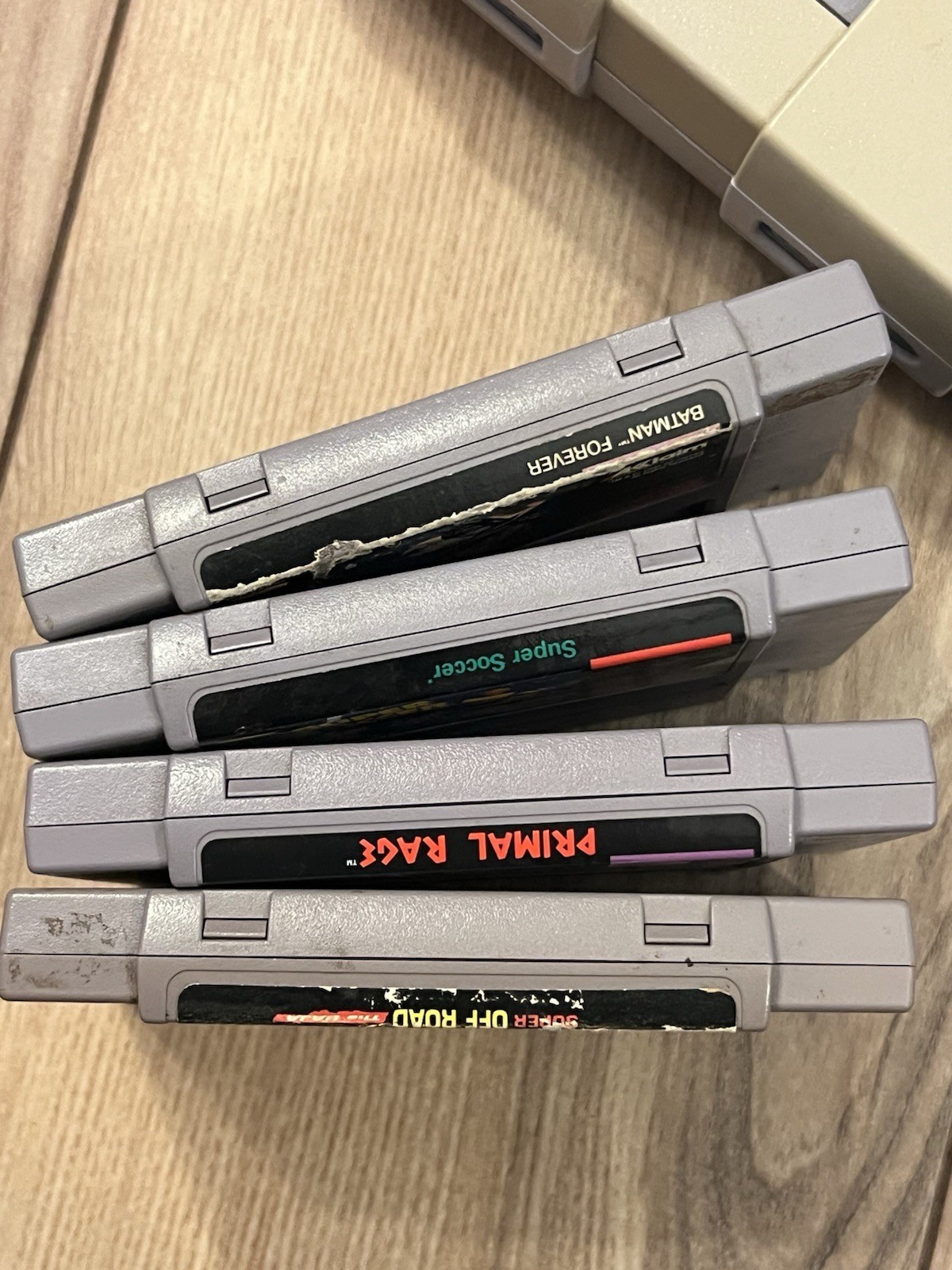 Super Nintendo SNES Console Bundle 4 Games Controller Tested Works