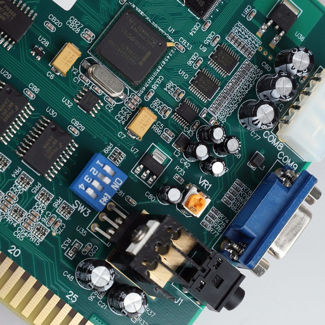 60 in 1 Vertical JAMMA Arcade PCB Multigame Board CGA VGA Cocktail MAME