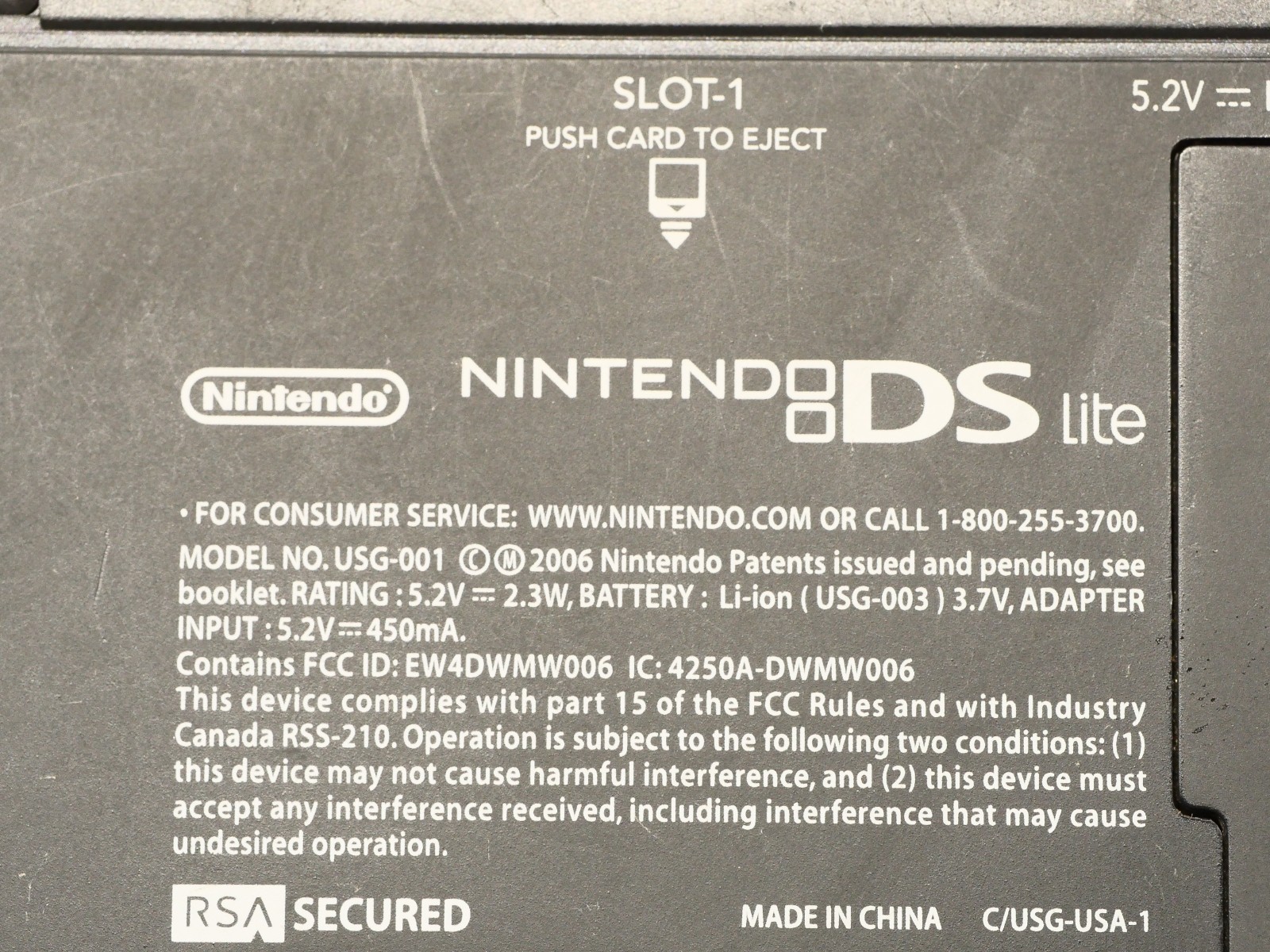 Nintendo DS Lite Console Blue w Stylus + Mario Party Game