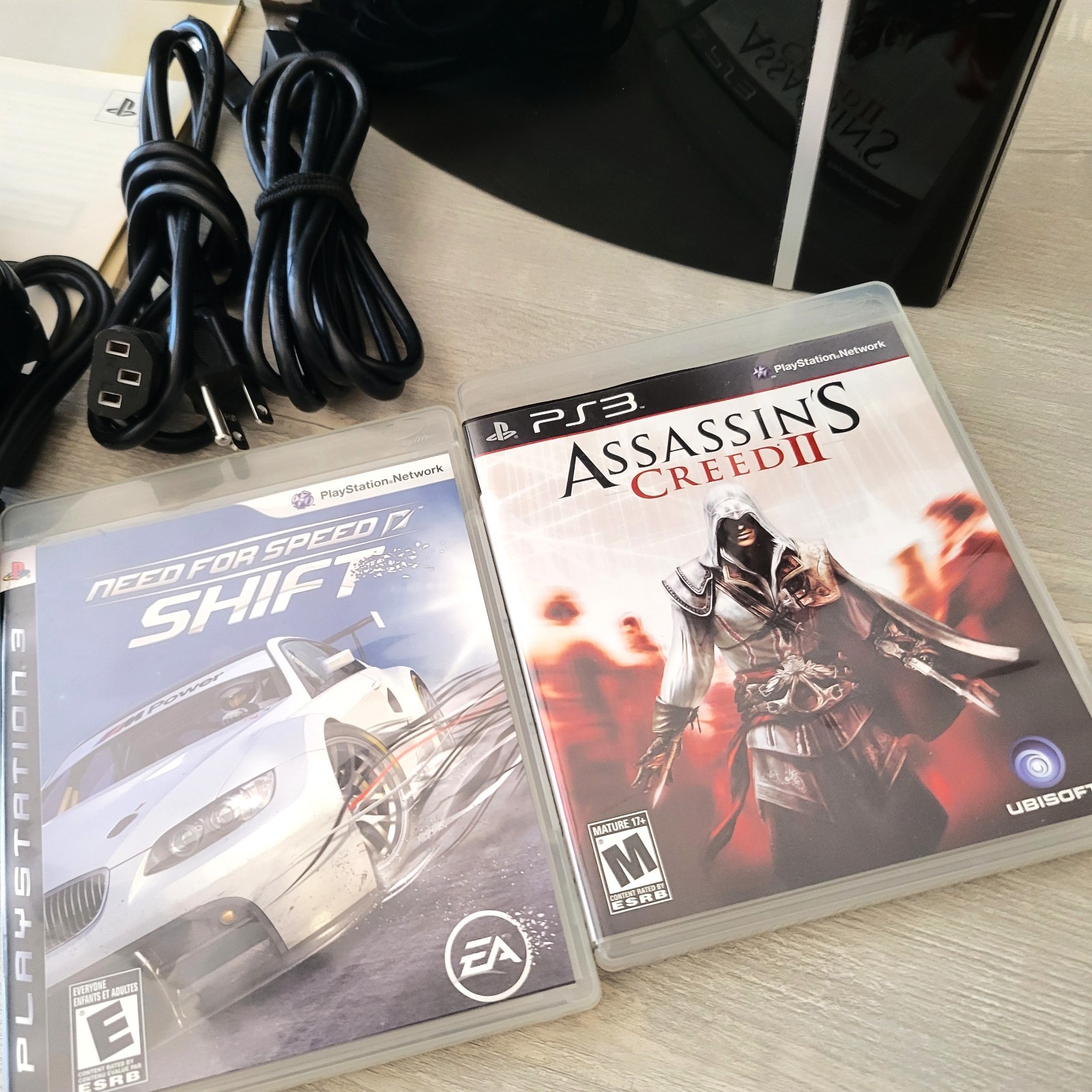 Sony PlayStation 3 CECHK01 Console w/ Controller Cables & Games Adult Owned EUC