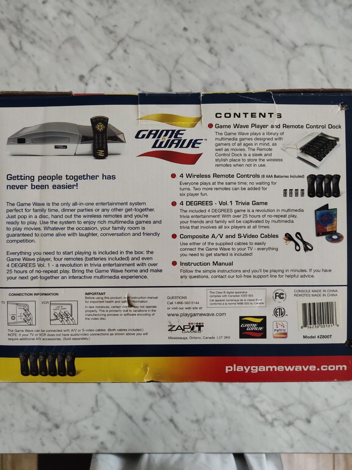 Game Wave Family Entertainment Video Game System Console New Open Box