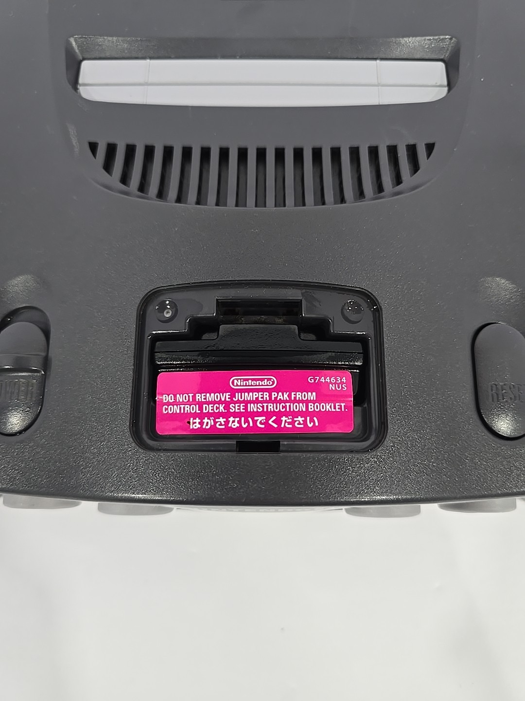 Nintendo 64 Console NUS-001 OEM Jumper PAK + 1 OEM Controller + OEM Cables WORKS
