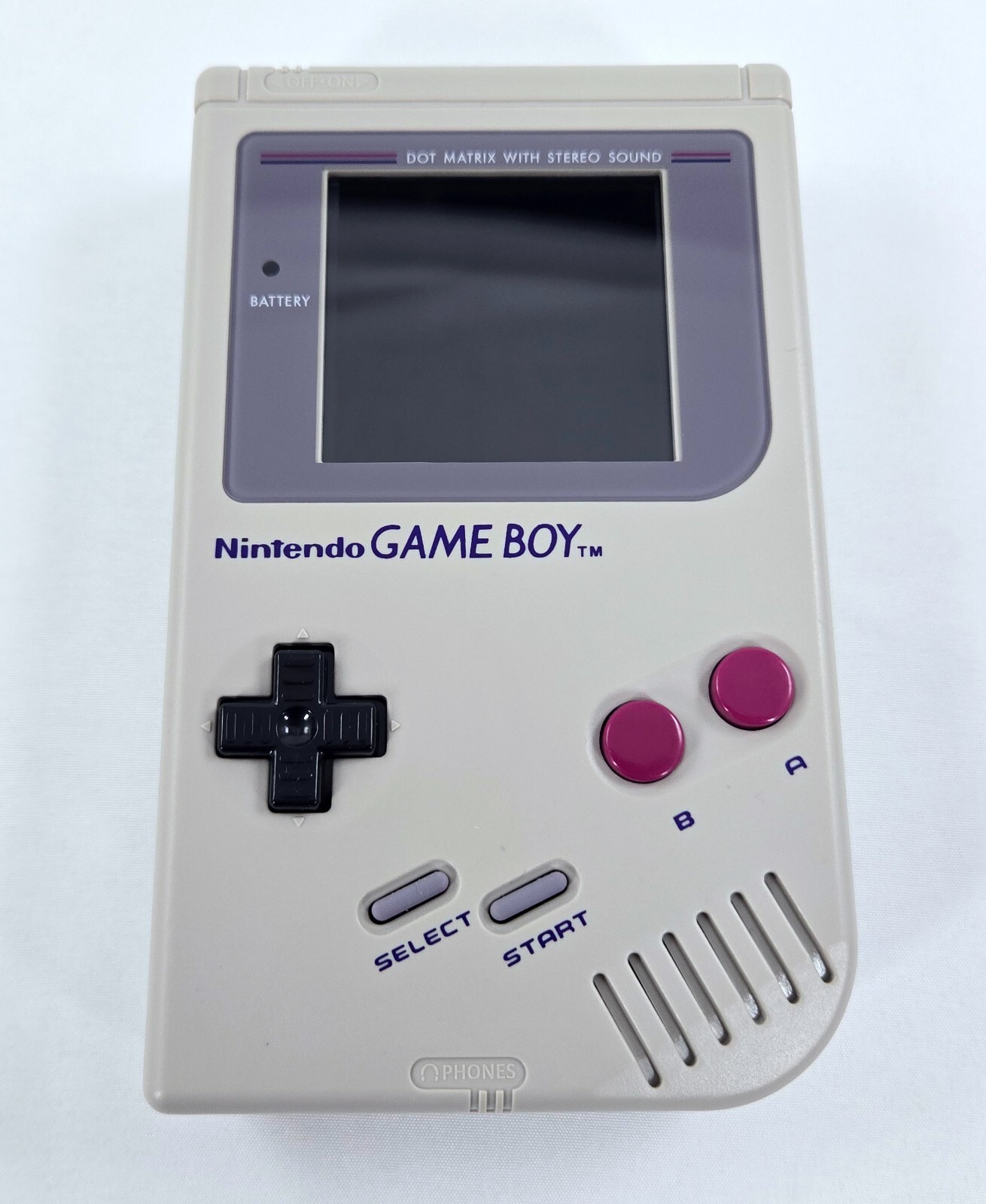 GAME BOY DMG-01 CONSOLE COMPLETE CIB w/ TETRIS + IPS LCD Backlit Screen Nintendo