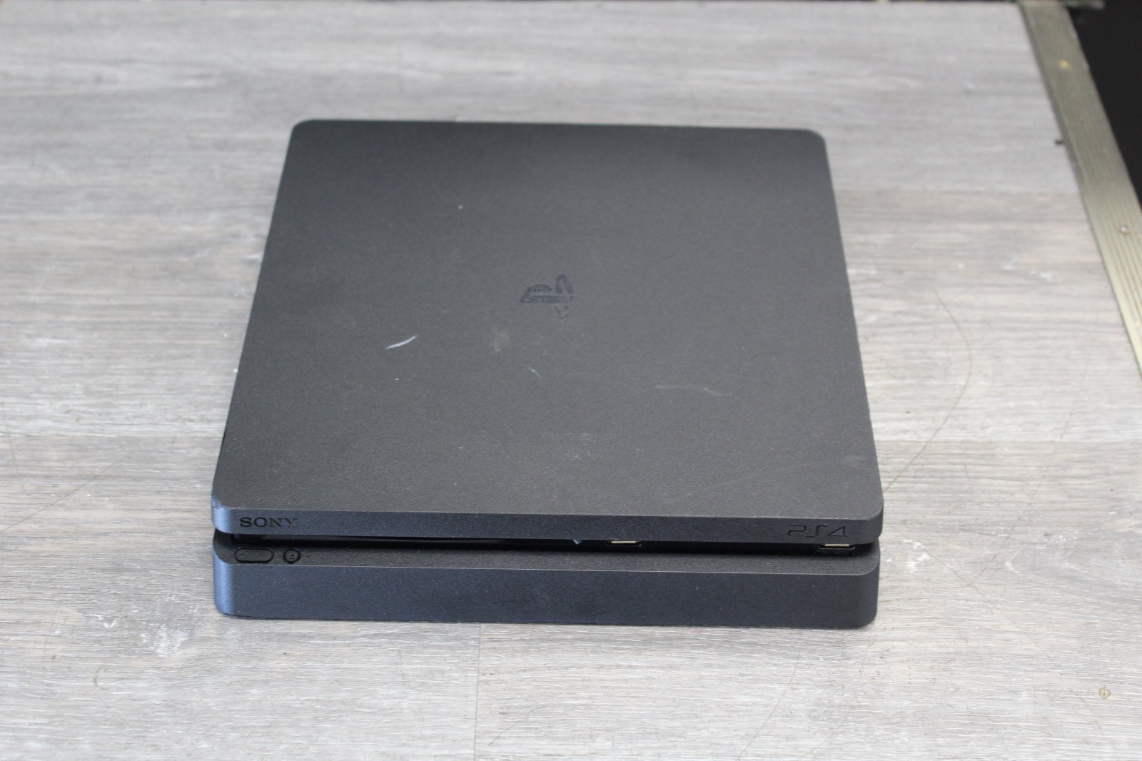 Sony PlayStation 4 Slim 500GB Console Jet Black CUH-2215B with Black Controller