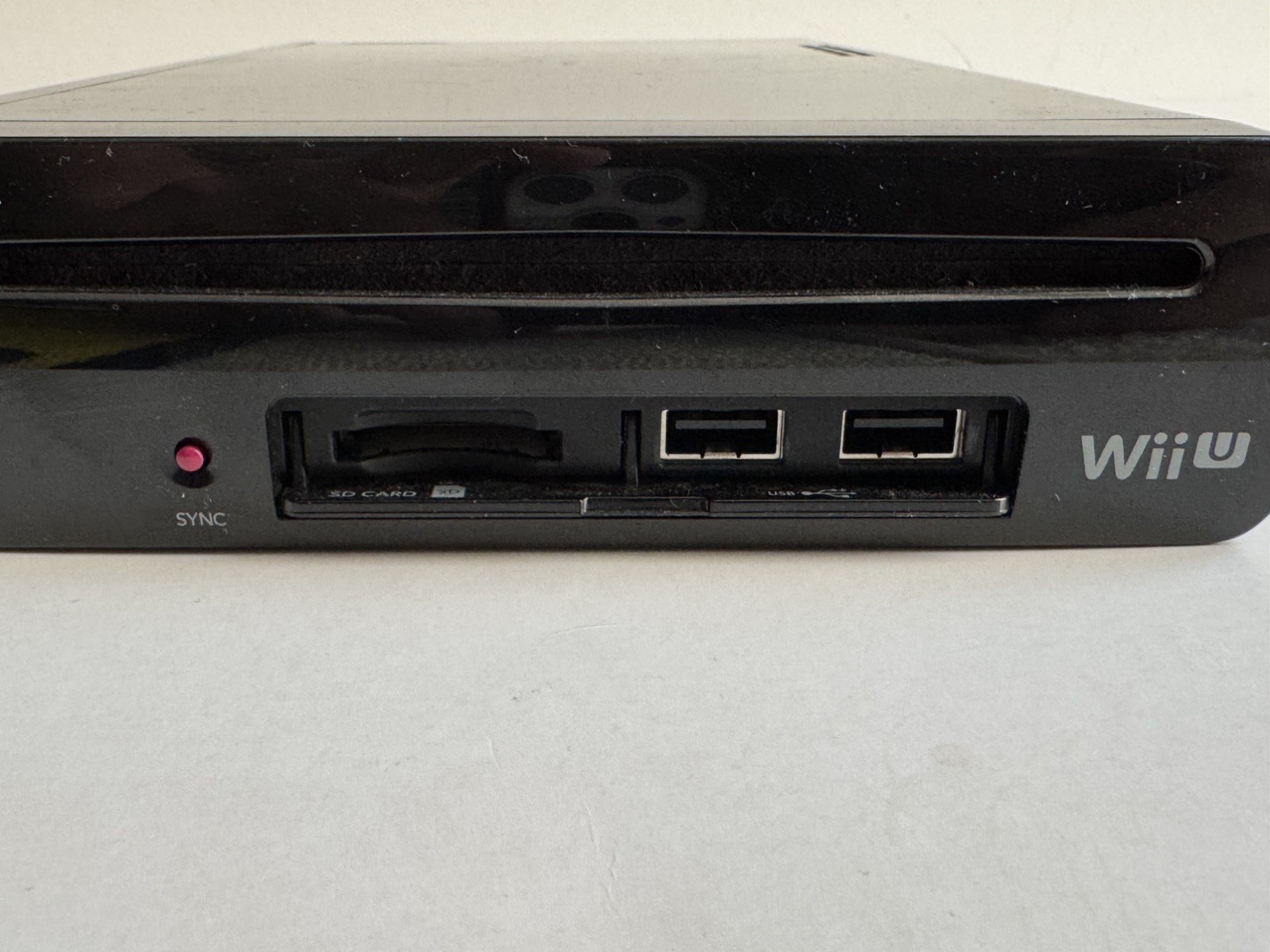 Wii U Black WUP-101 (02) Console Only – Comes with Power Adapter and Sensor Bar