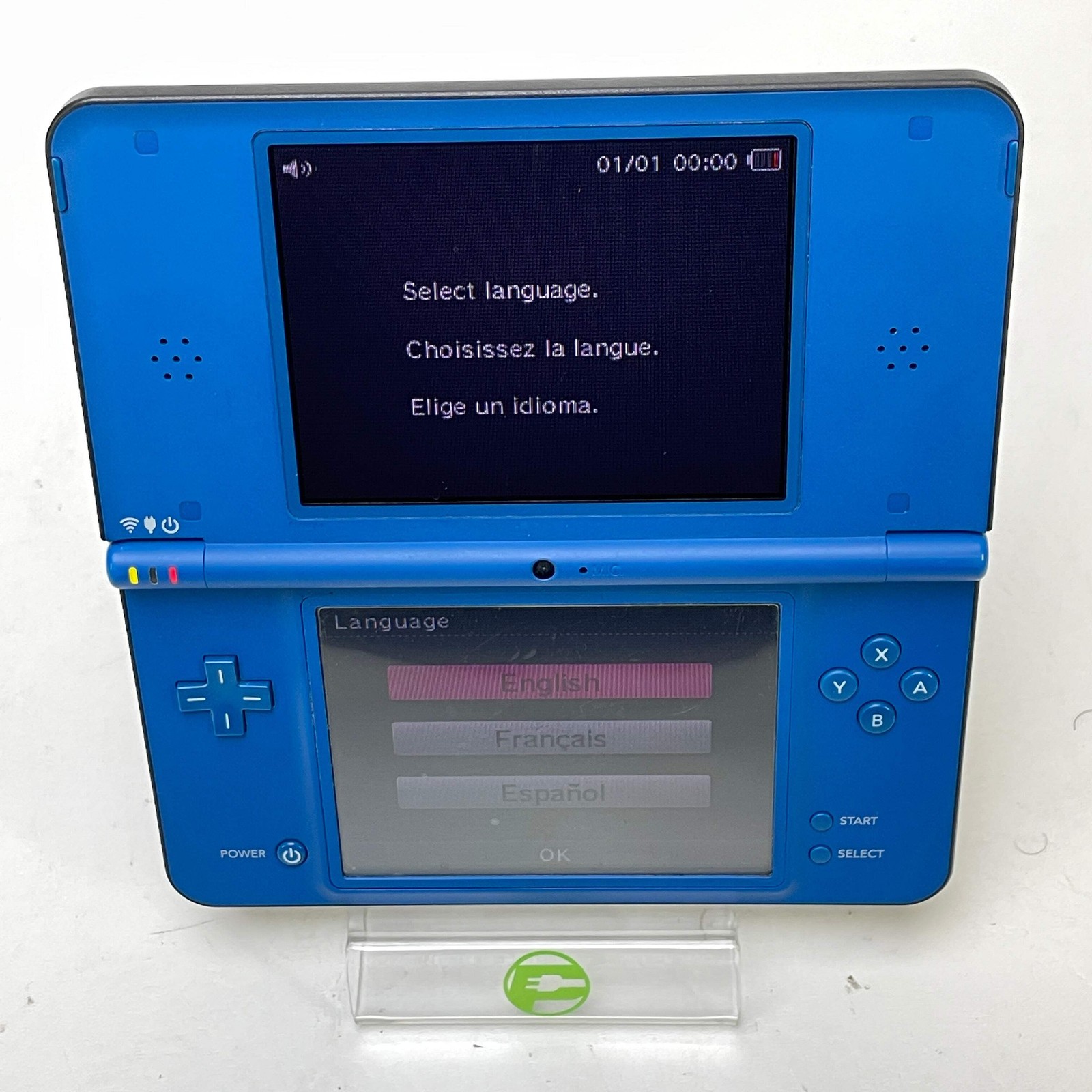 Nintendo DSi XL Handheld Game Console UTL-USZ Aqua Blue