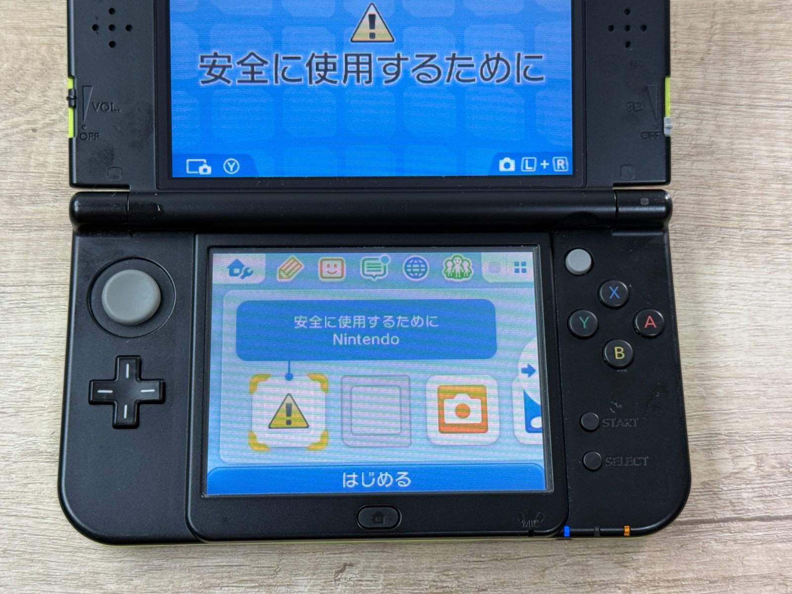 Nintendo New 3DS XL Lime Black Console Tested Japan ver D6034