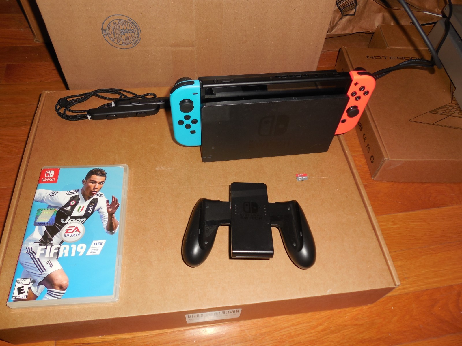 Free Shipping! – Nintendo Switch Console Bundle w/Blue & Red Joy-Cons-tested