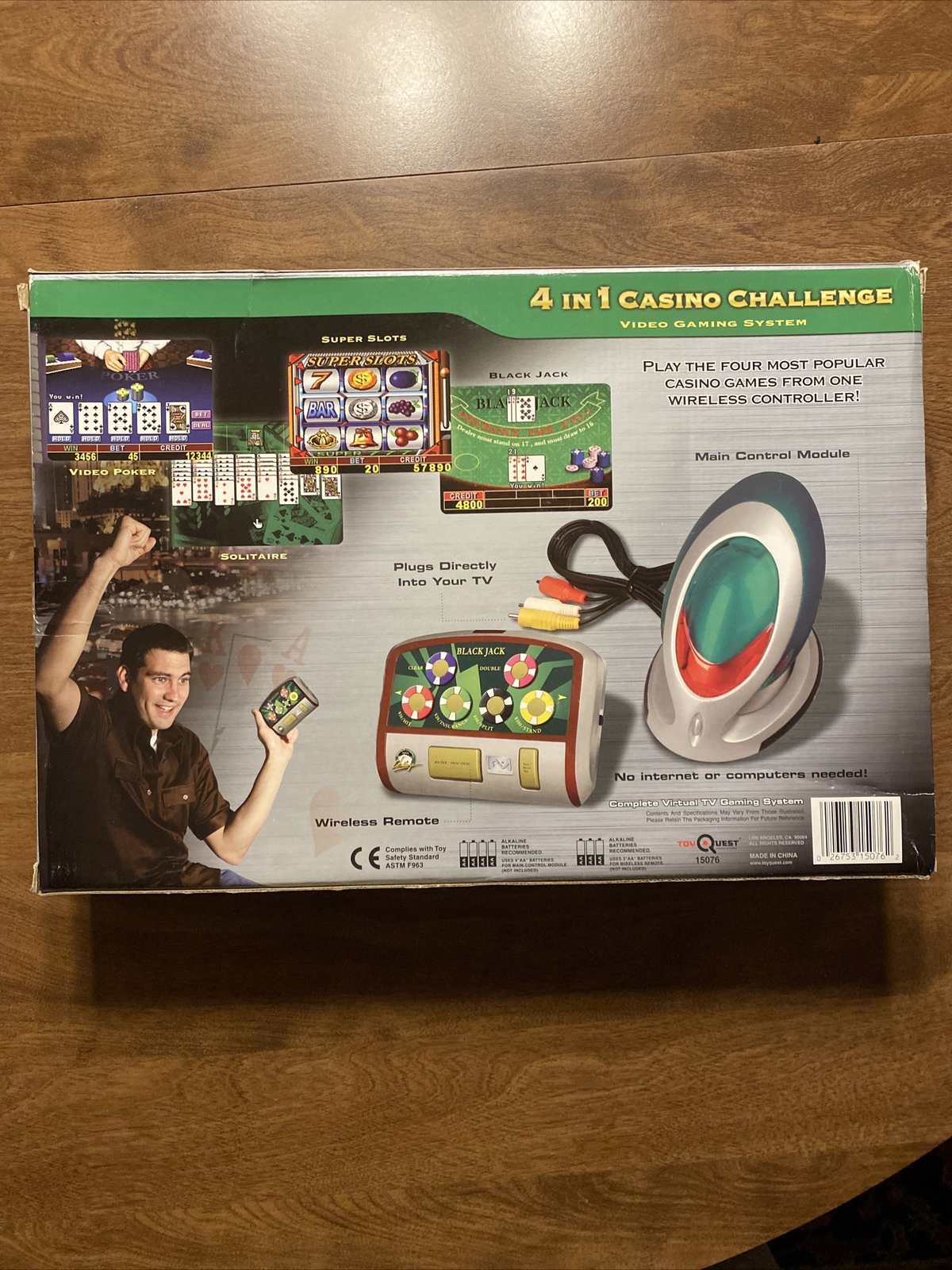 N-Vision 4 in 1 Casino Challenge Virtual TV Television Video Gaming System T1