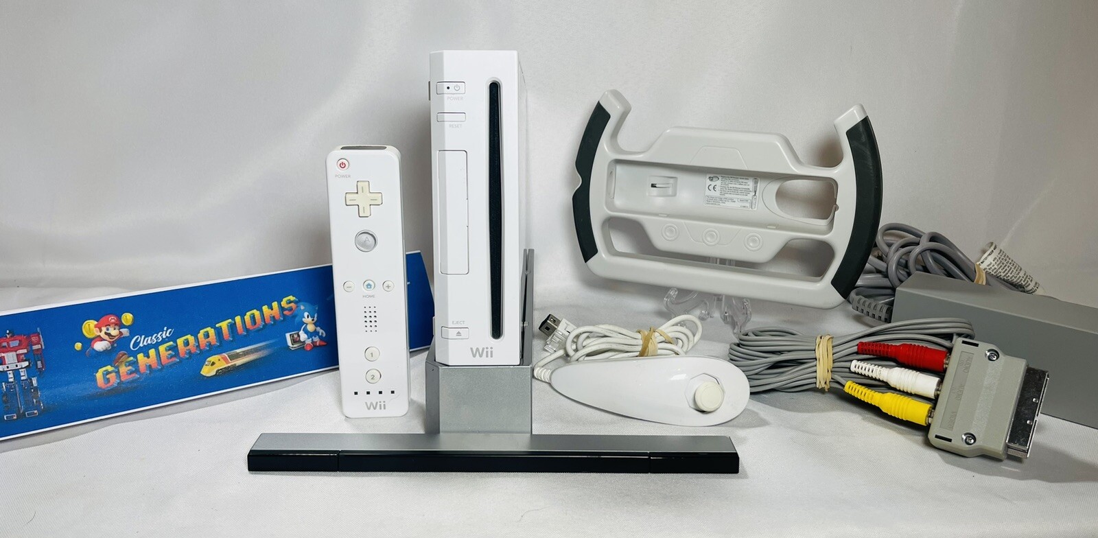 Nintendo Wii White Console X1 Controller STANDARD – PLAYERS CONDITION