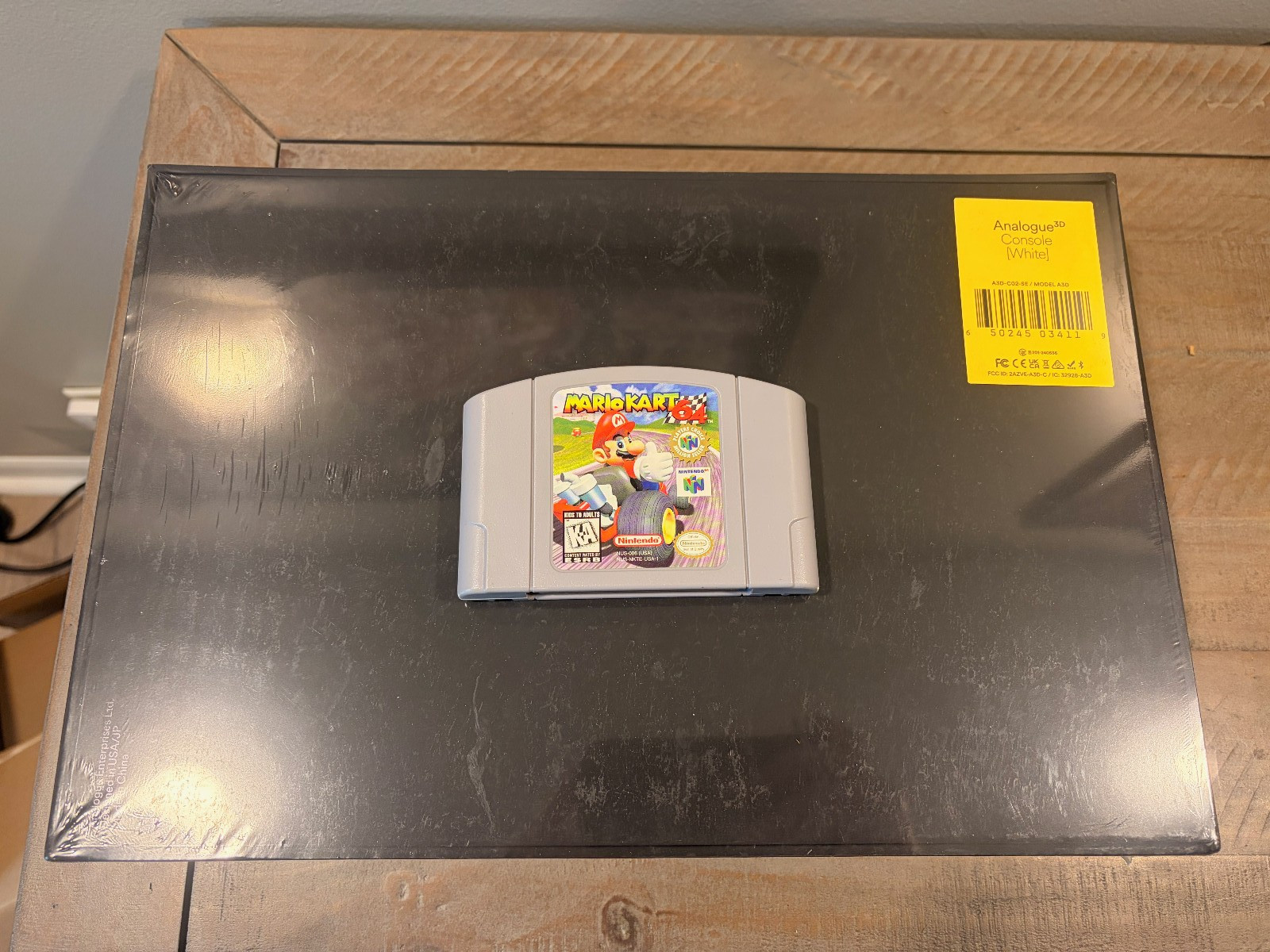Analogue 3D White Brand New in Box w/Authentic MarioKart 64 PC