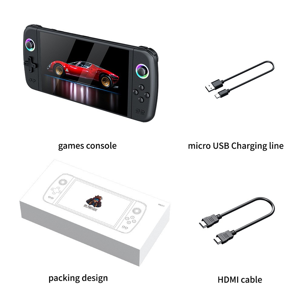 M27 large screen handheld game console connected to TV home video 64/128/256GB