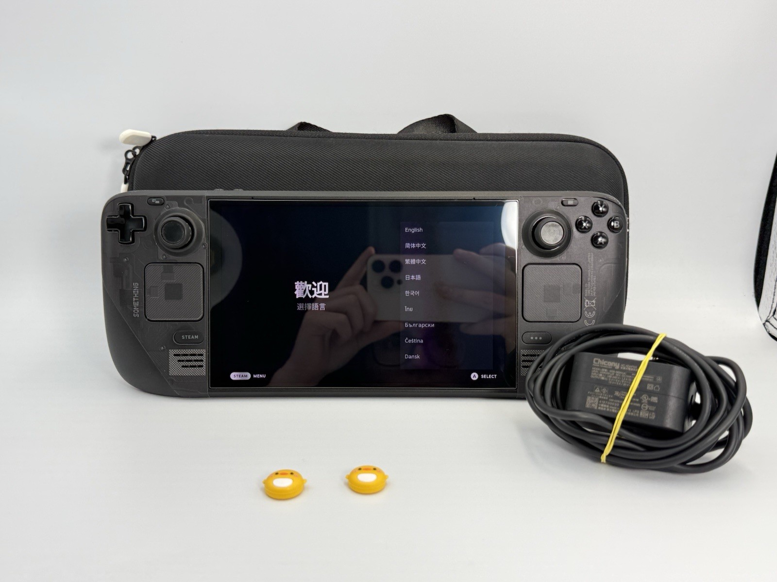 Valve Steam Deck OLED 512GB Gaming Console Case & Charger Thumb Grips BH: 100% 4
