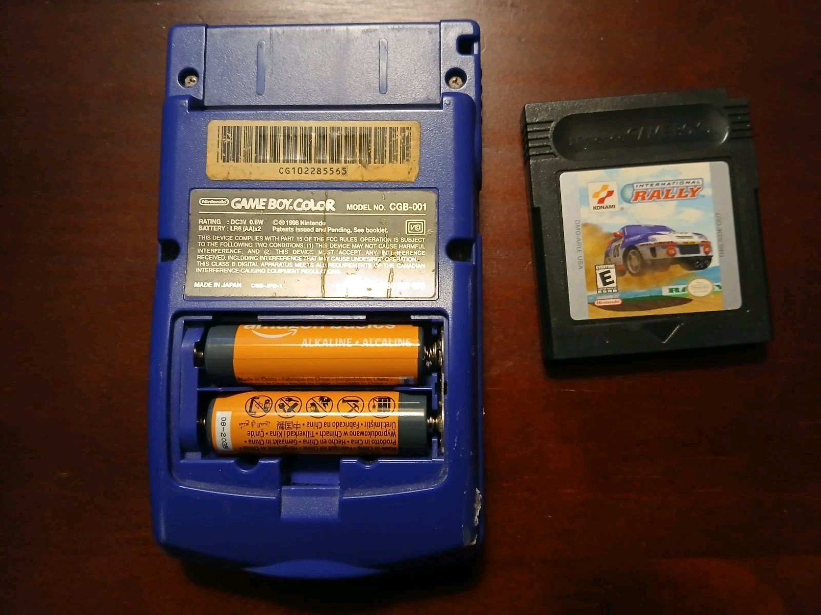Nintendo Game Boy Color Grape Console – Includes International Rally Game.