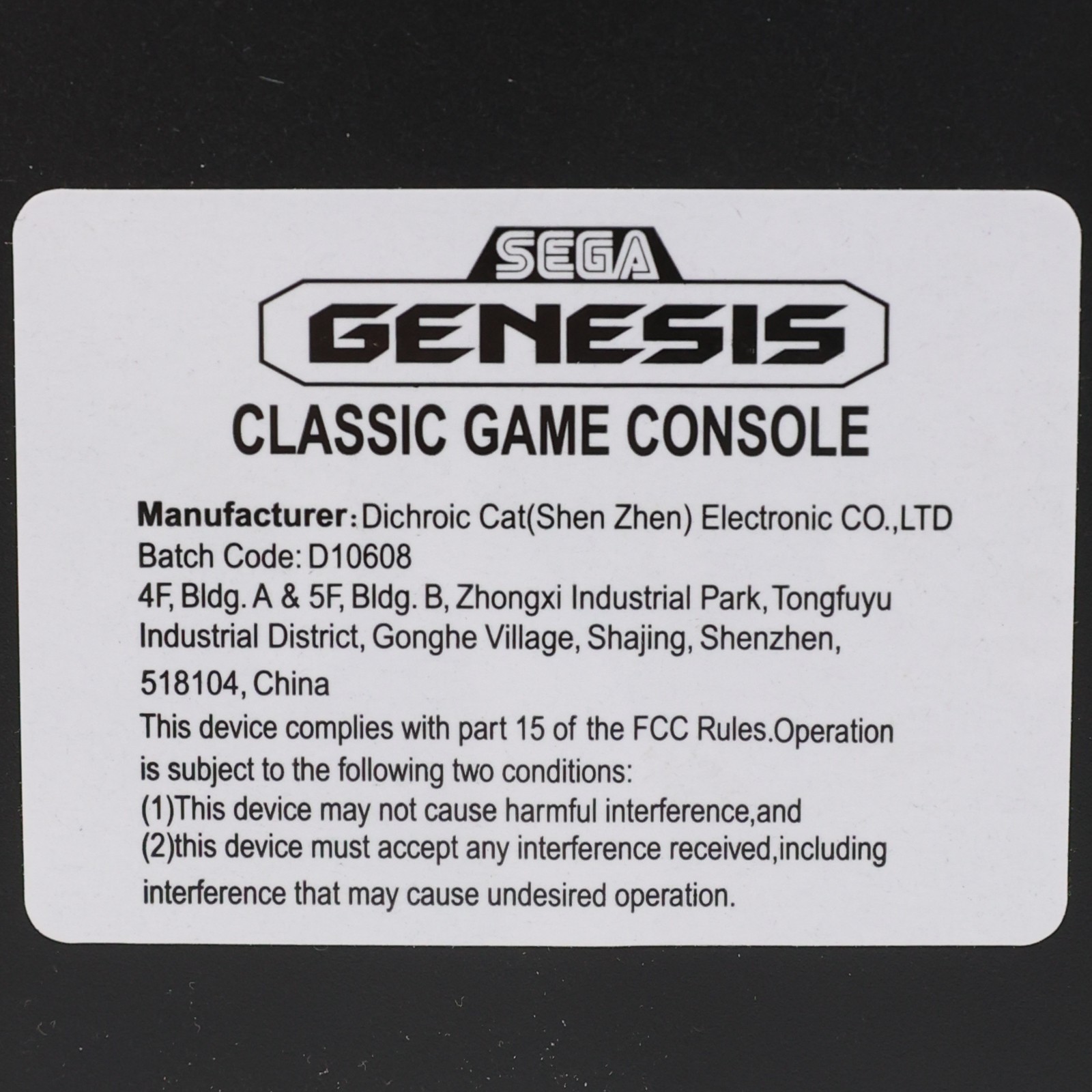 AtGames Sega Genesis Classic Game Console 81 Built-in Games Wired Controllers
