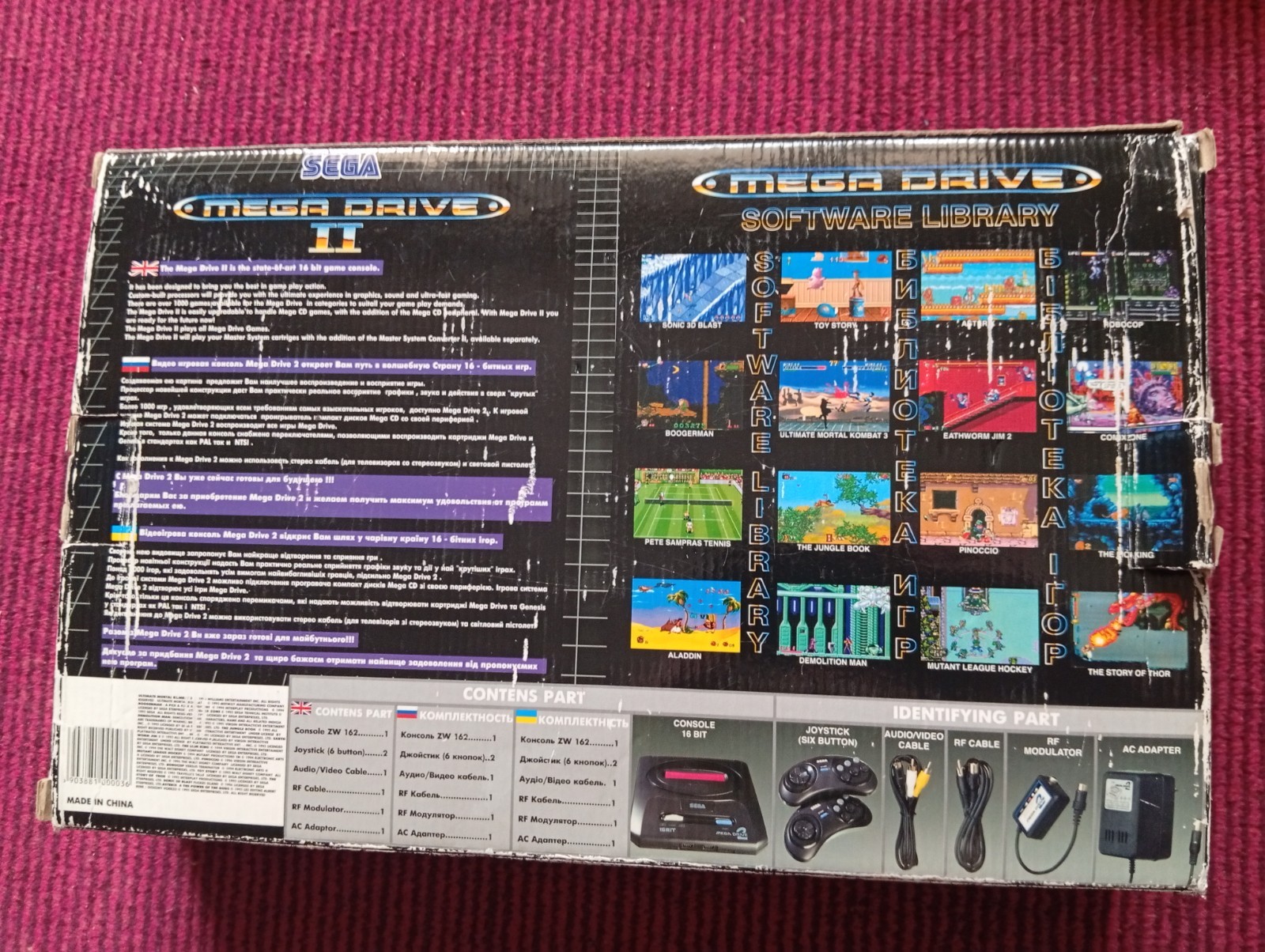 Mega drive 2 – 16bit PAL + NTSC regions key Segaclone console RARE + Sonic