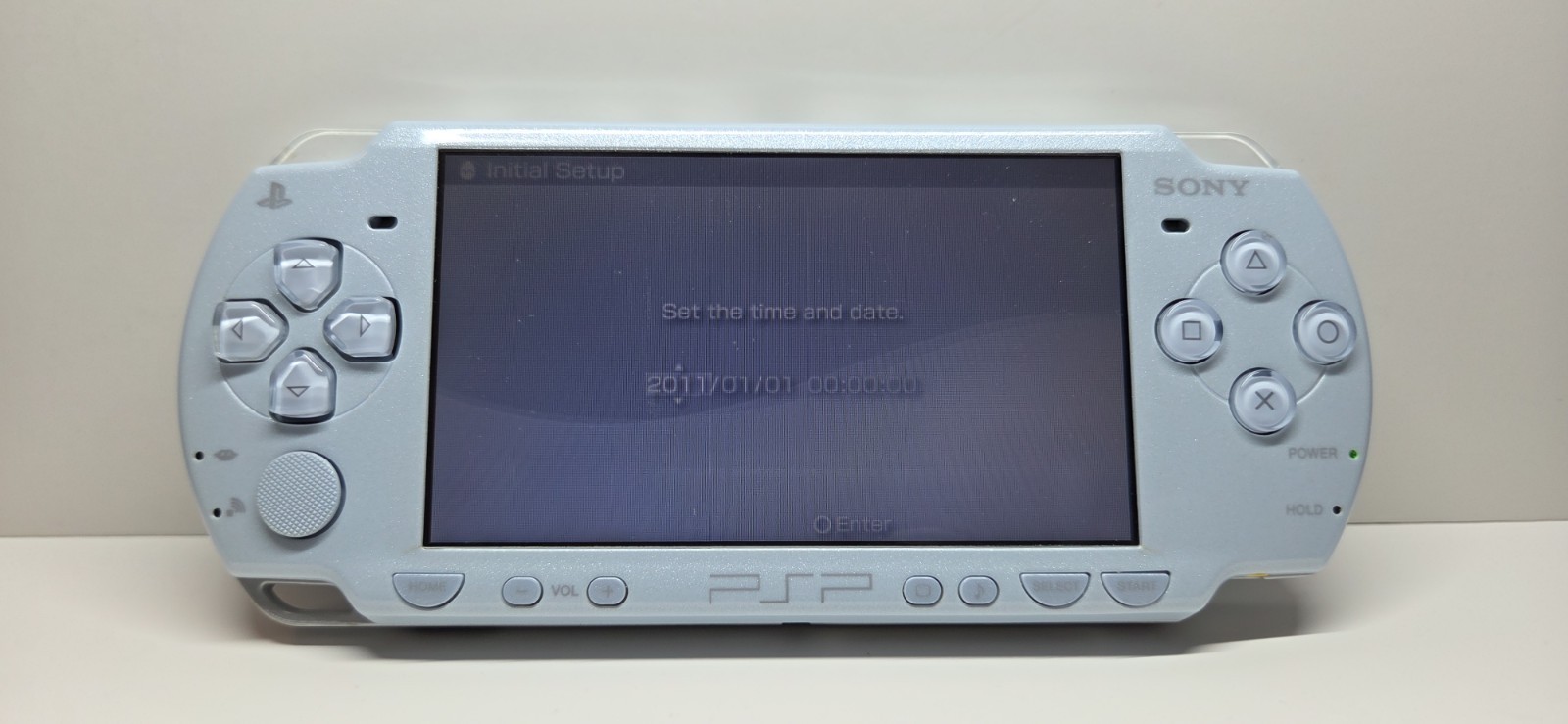 Sony PSP 2000 Felicia Light Blue OEM Tested & Working + Battery, Charger, + Game