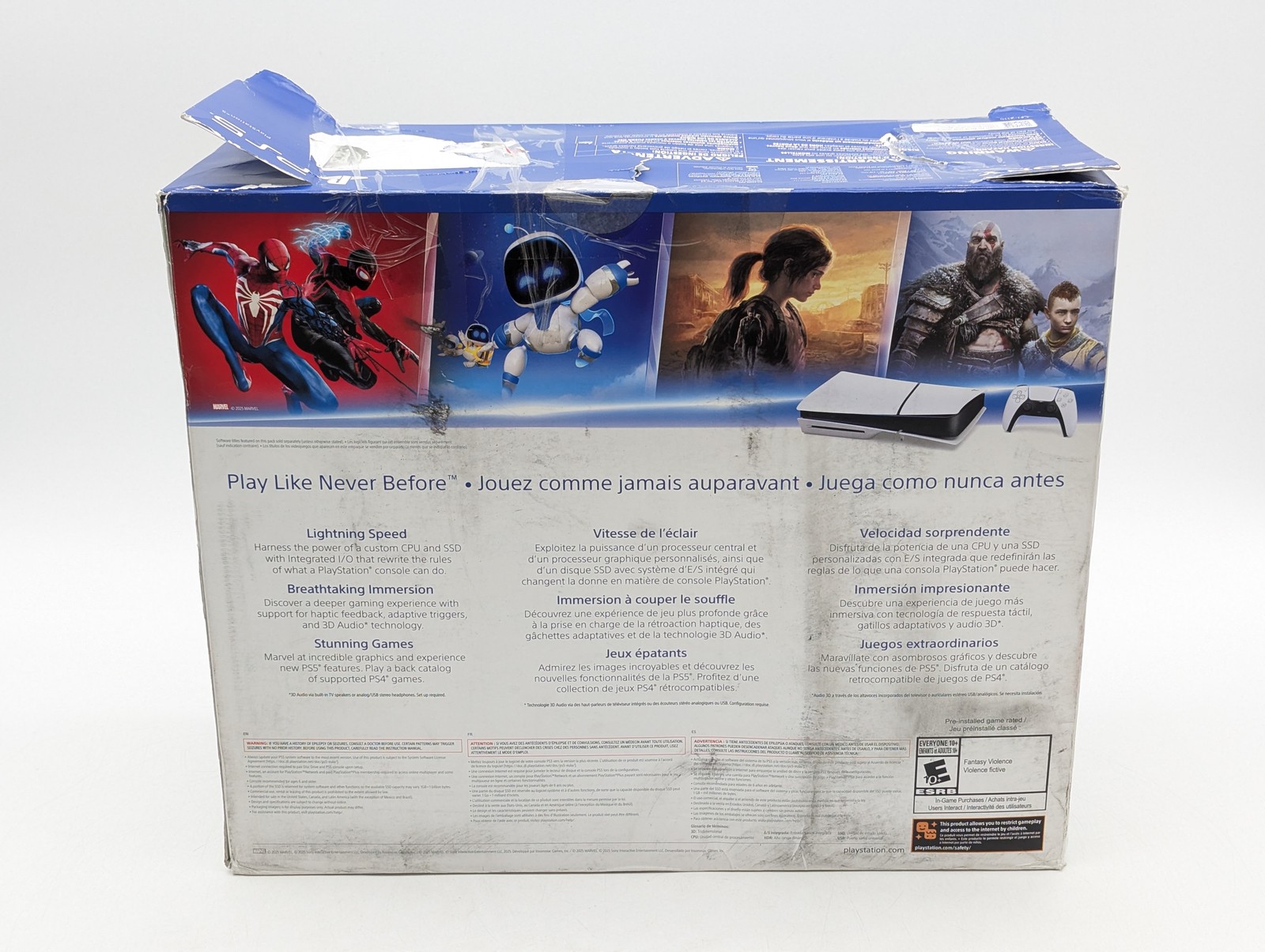 Sony PlayStation 5 Slim Blu-Ray Edition 1TB w/ Controller (CFI-2115) White