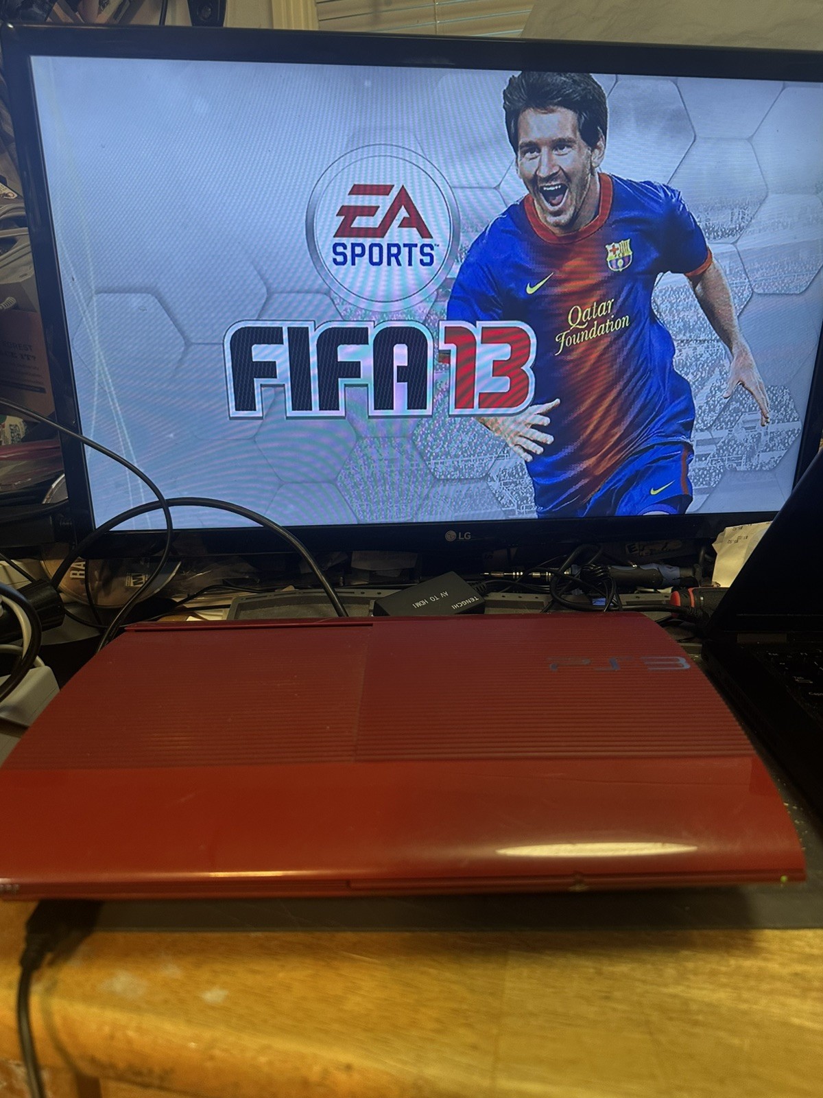 Sony PlayStation 3 PS3 Super Slim Red God of War Console System Bundle – Tested