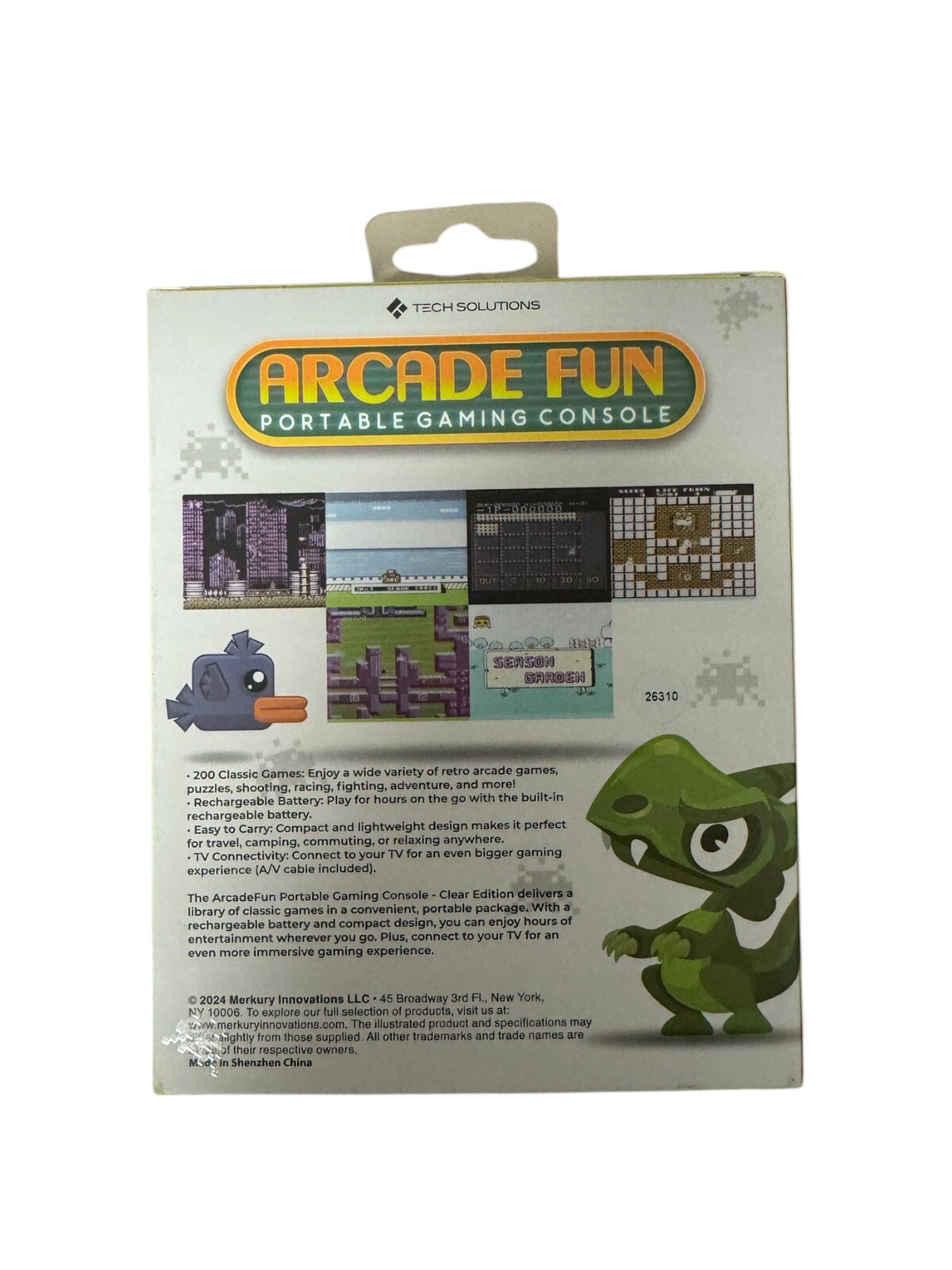 Merkury Innovations Arcade Fun Portable Gaming Console 200 Games NEW IN HAND