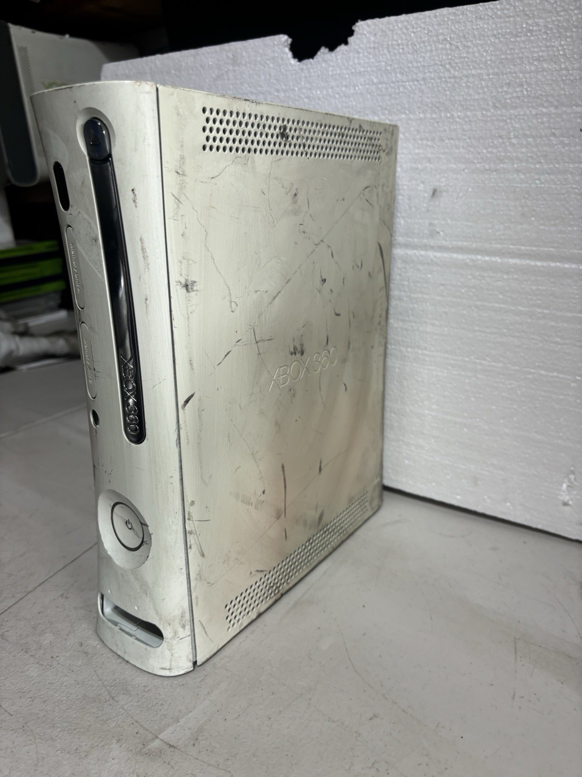 Microsoft Xbox 360 Pro White Console Tested Console Only No Accessories!!!
