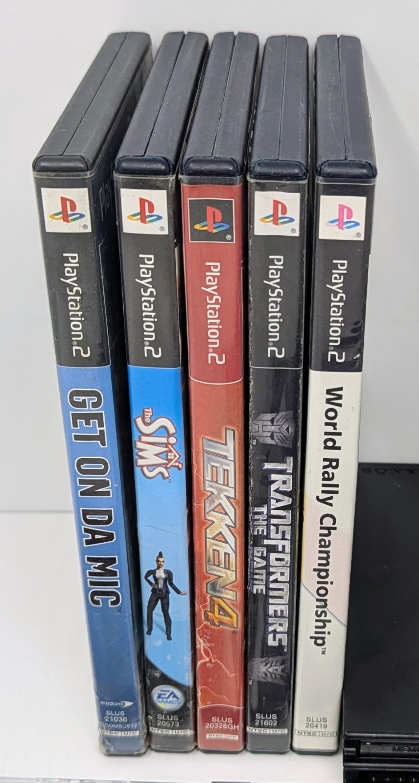 Sony PlayStation 2 PS2 Slim Console Bundle w/ 10 Games – Tekken 4, Sims, & More!