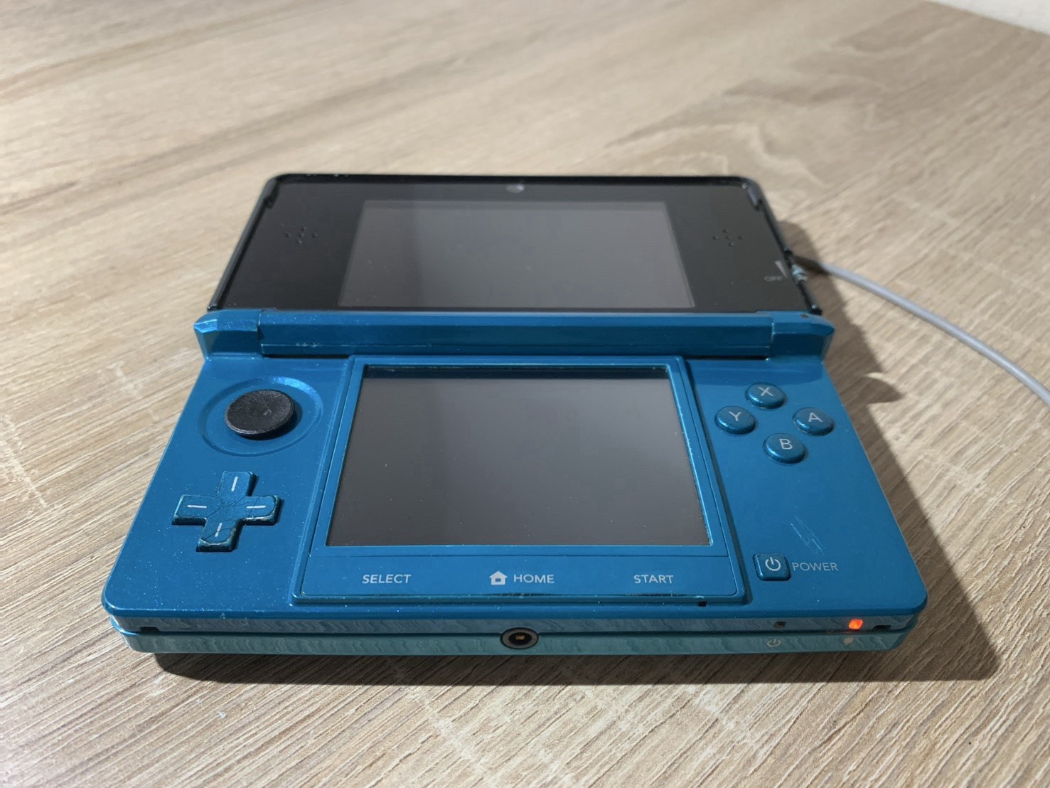 0655 Nintendo 3DS Aqua Blue Good TESTED 290g