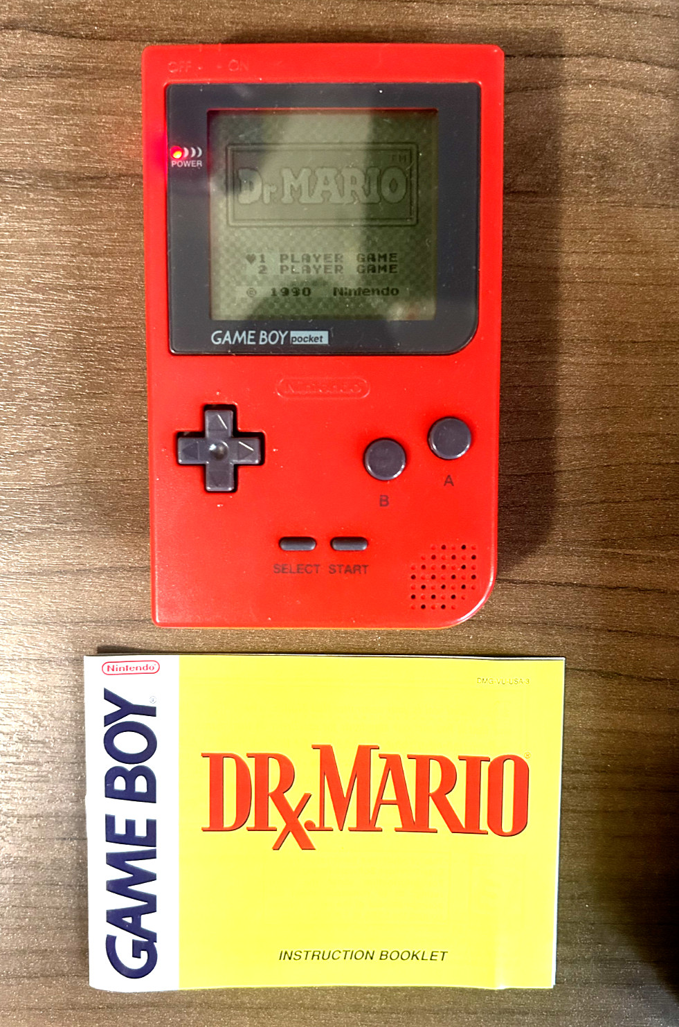 Bestbuy Dr. Mario Nintendo Game Boy Pocket – Red – RARE
