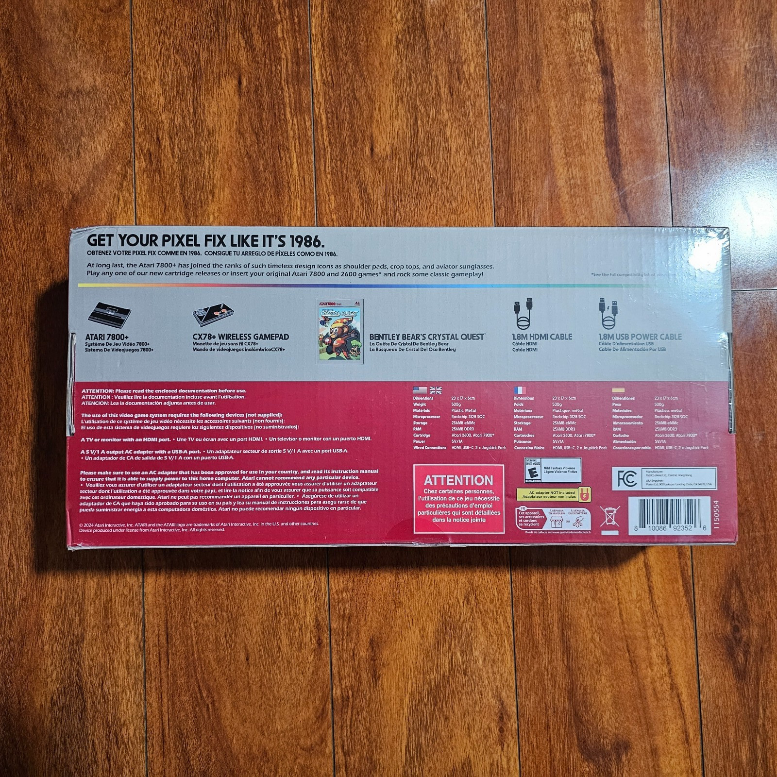 ATARI 7800 Plus Video Game Console HDMI + Wireless Controller – 1150554
