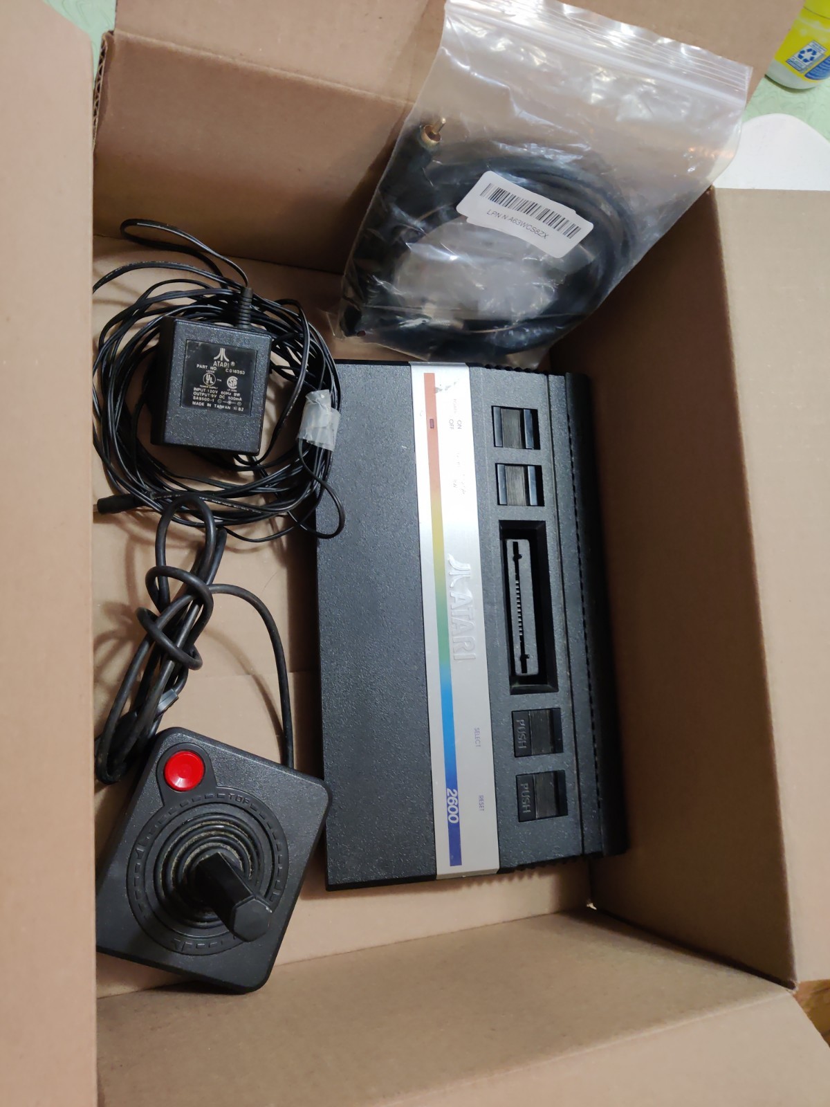 Nice Clean Atari 2600 Jr Console Video Game System + Power Cable